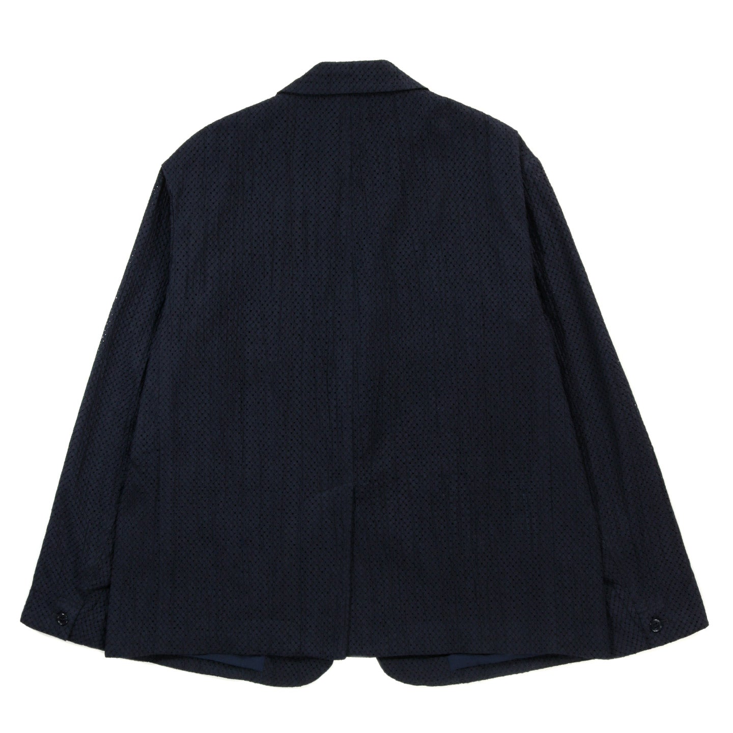 BLUE BLUE JAPAN MEYER LACE 1B TAILORED JACKET DARK NAVY