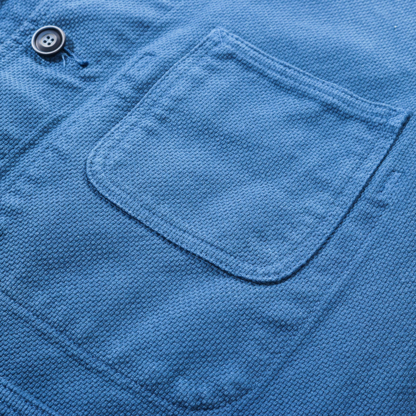 BLUE BLUE JAPAN BLUE INDIGO 'SASHIKO' COVERALL JACKET