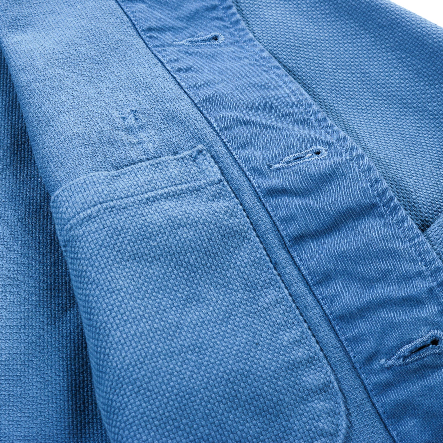 BLUE BLUE JAPAN BLUE INDIGO 'SASHIKO' COVERALL JACKET