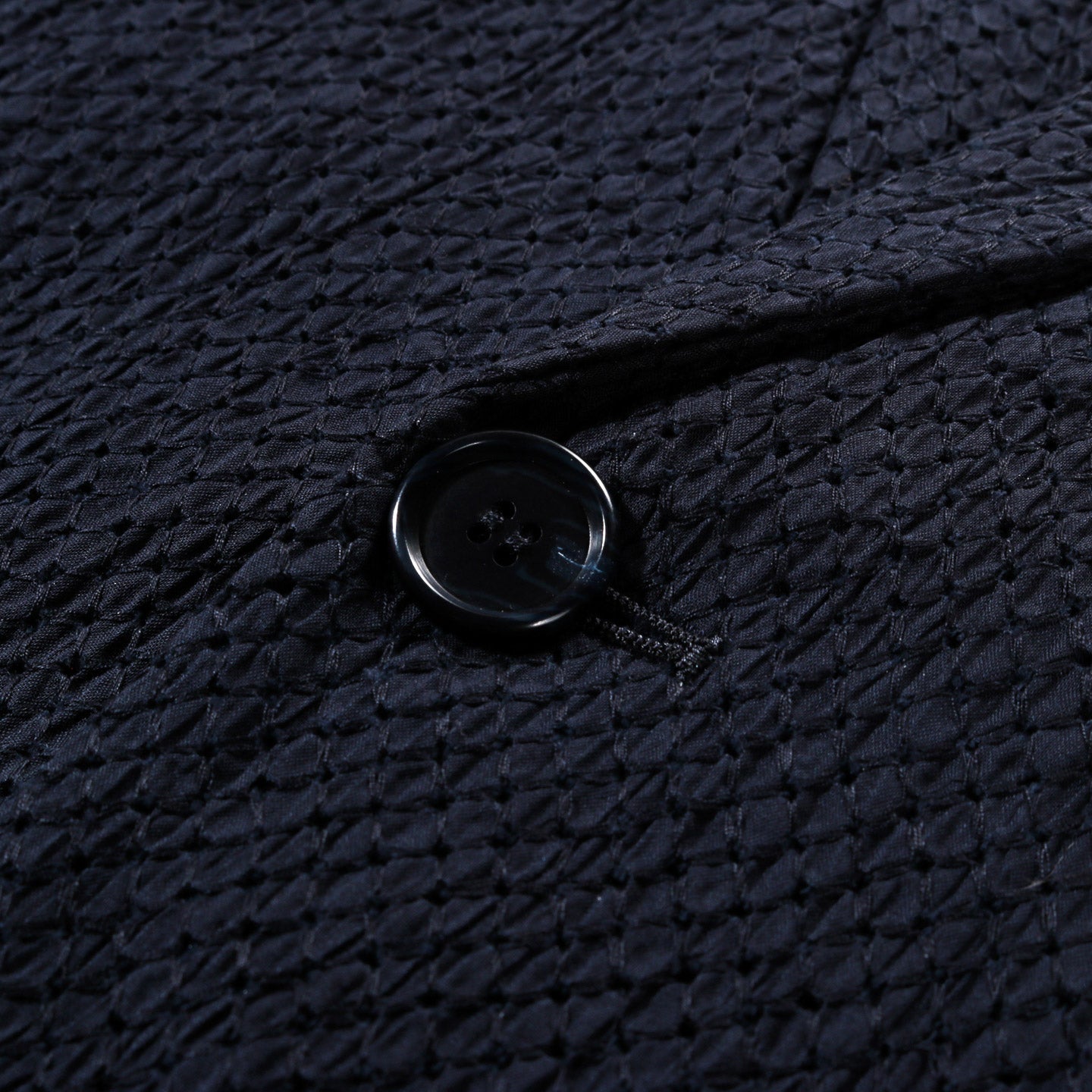 BLUE BLUE JAPAN MEYER LACE 1B TAILORED JACKET DARK NAVY