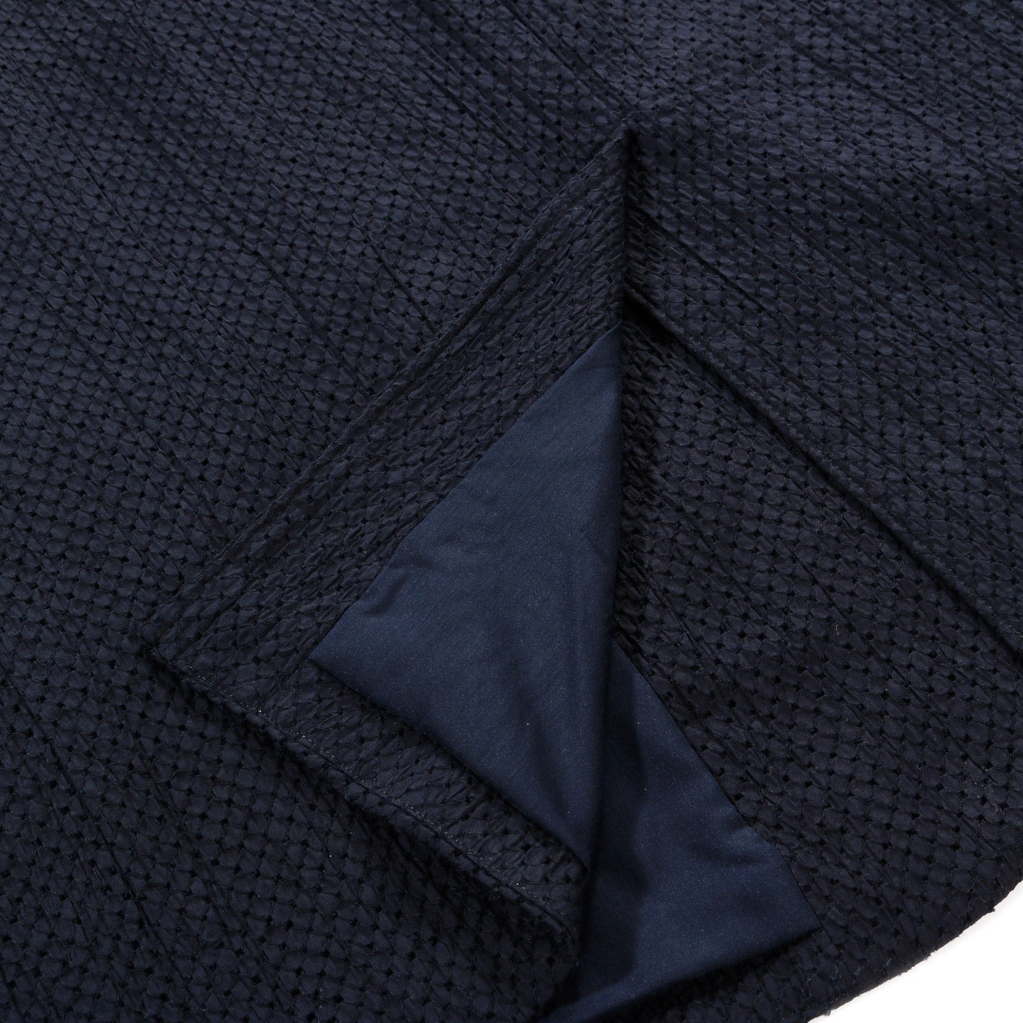 BLUE BLUE JAPAN MEYER LACE 1B TAILORED JACKET DARK NAVY