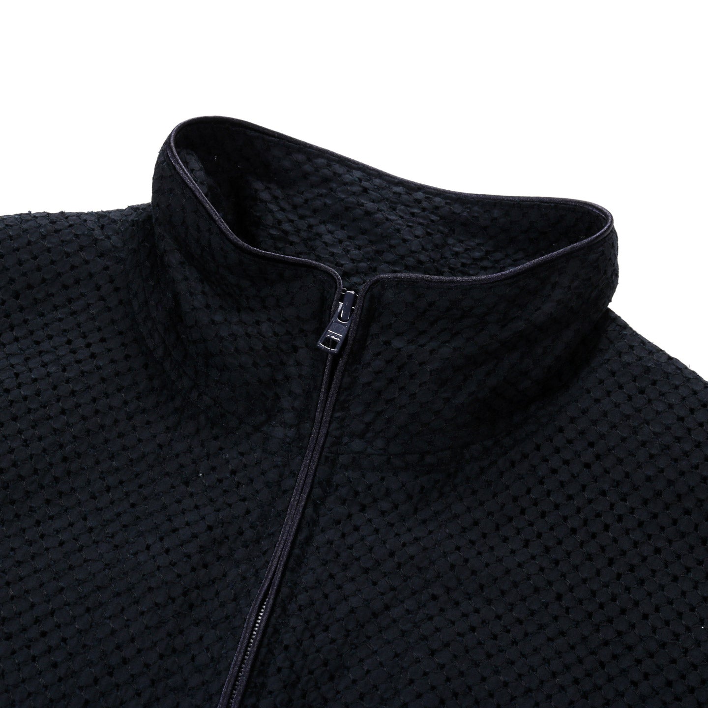BLUE BLUE JAPAN MEYER LACE ZIP UP JACKET DARK NAVY