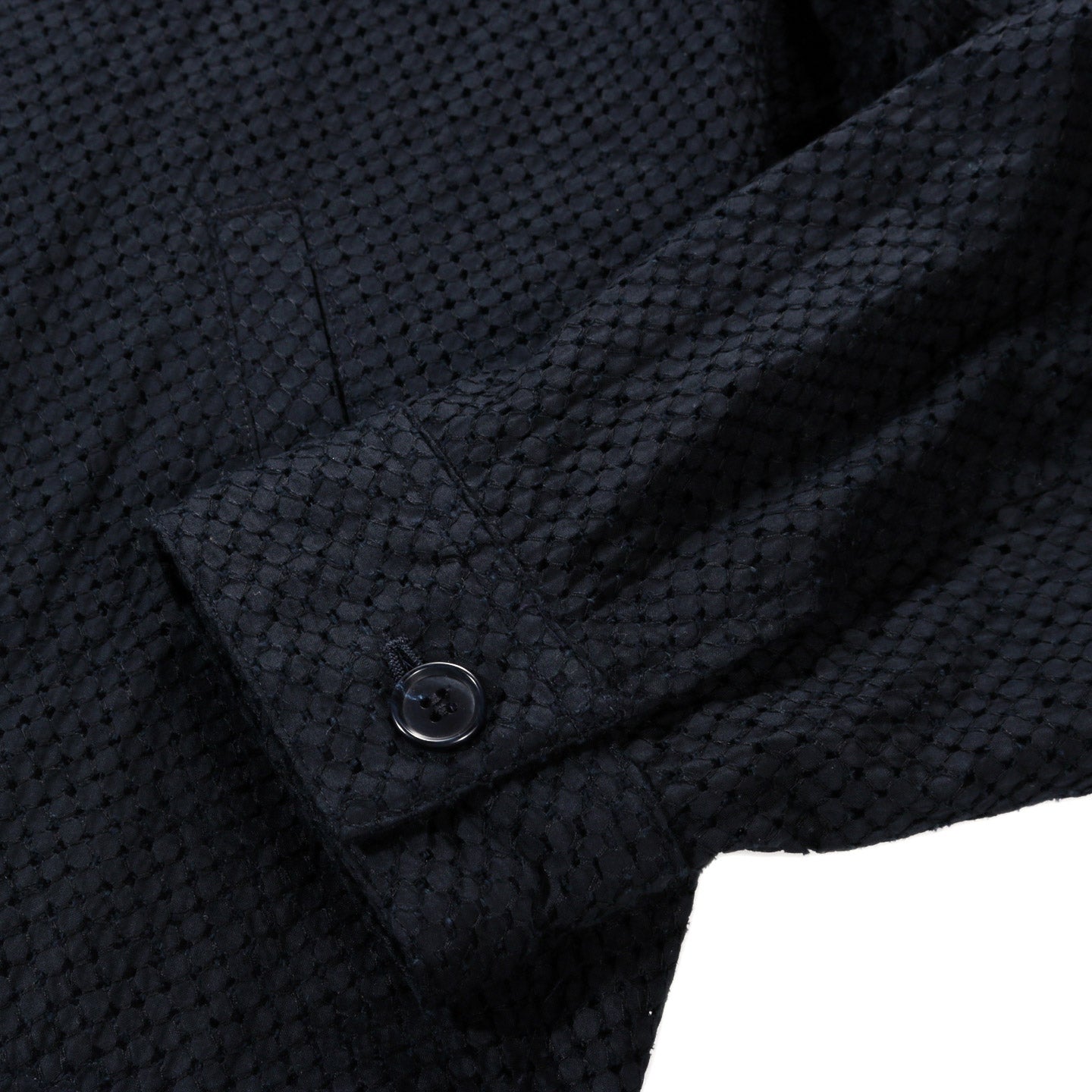 BLUE BLUE JAPAN MEYER LACE ZIP UP JACKET DARK NAVY