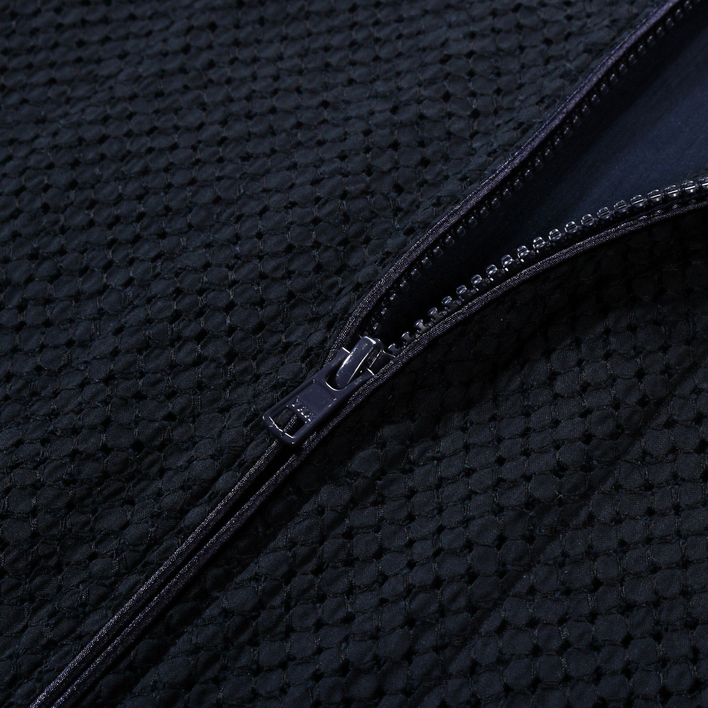 BLUE BLUE JAPAN MEYER LACE ZIP UP JACKET DARK NAVY