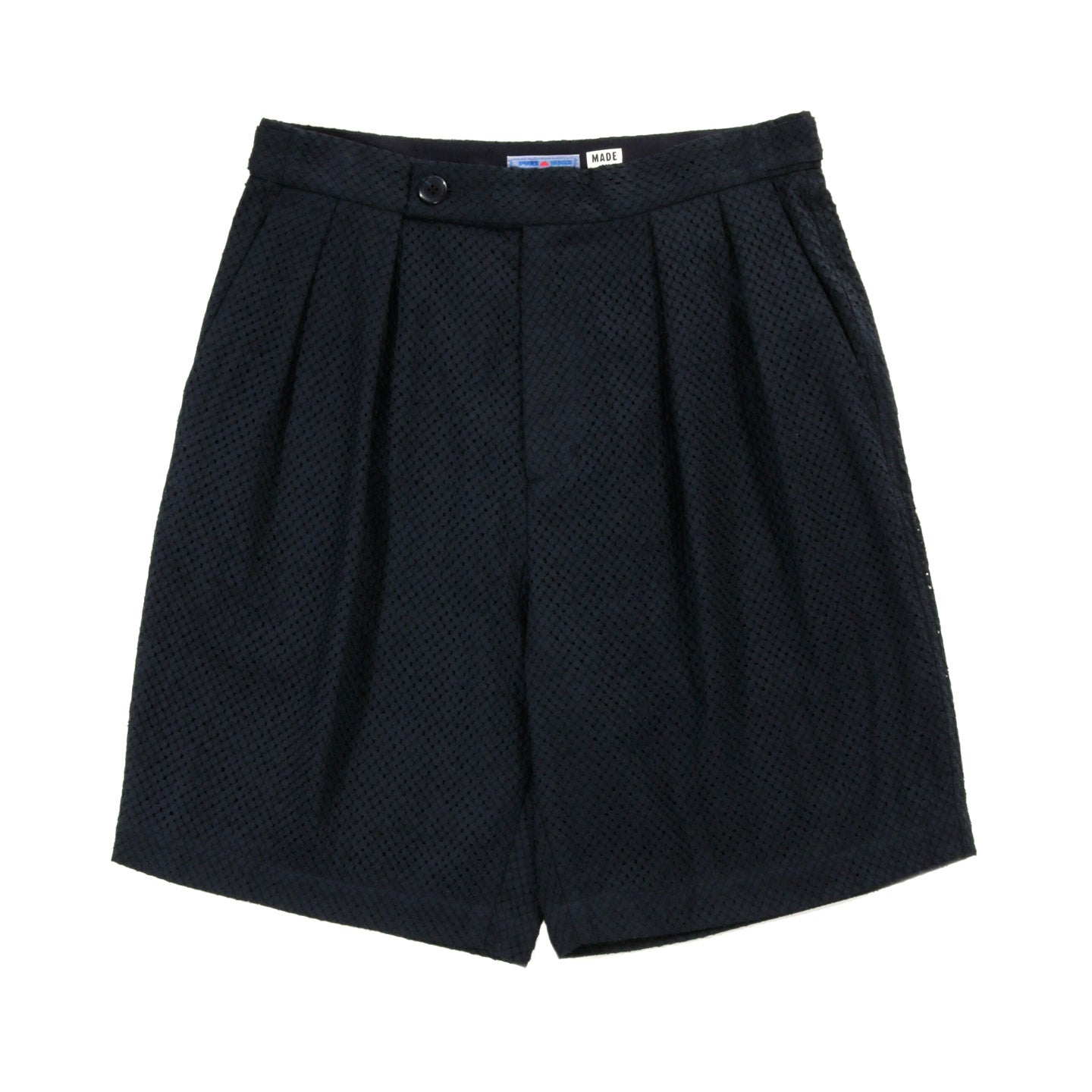 BLUE BLUE JAPAN MEYER LACE GURKHA SHORTS DARK NAVY