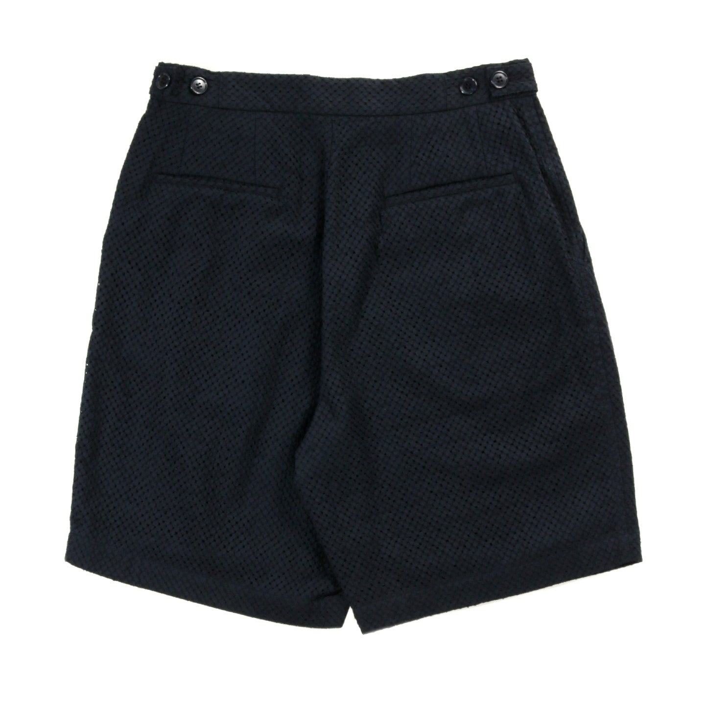BLUE BLUE JAPAN MEYER LACE GURKHA SHORTS DARK NAVY
