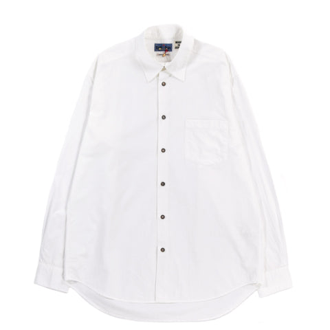 BLUE BLUE JAPAN ORGANIC COTTON REGULAR COLLAR SHIRT WHITE