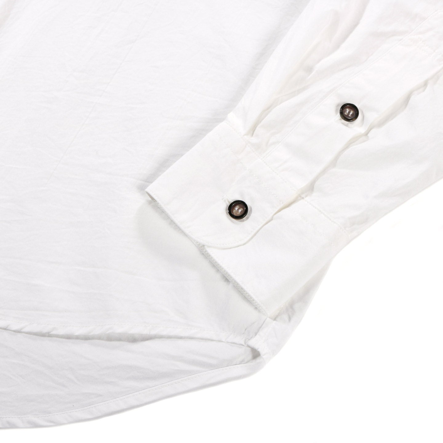 BLUE BLUE JAPAN ORGANIC COTTON REGULAR COLLAR SHIRT WHITE