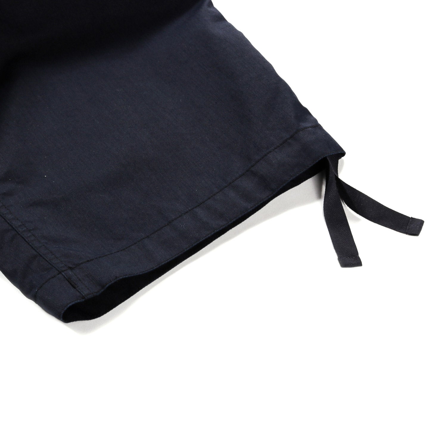 BLUE BLUE JAPAN NYLON SATIN WIDE DART PANTS INDIGO