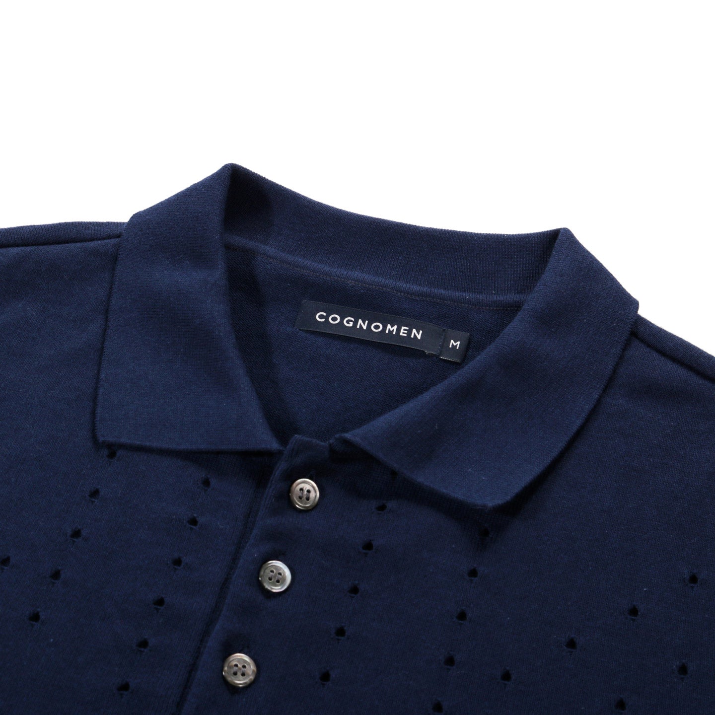 COGNOMEN UK KNIT POLO NAVY
