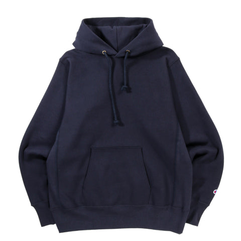 CHAMPION MADE IN THE USA HOODED SWEATSHIRT NAVY