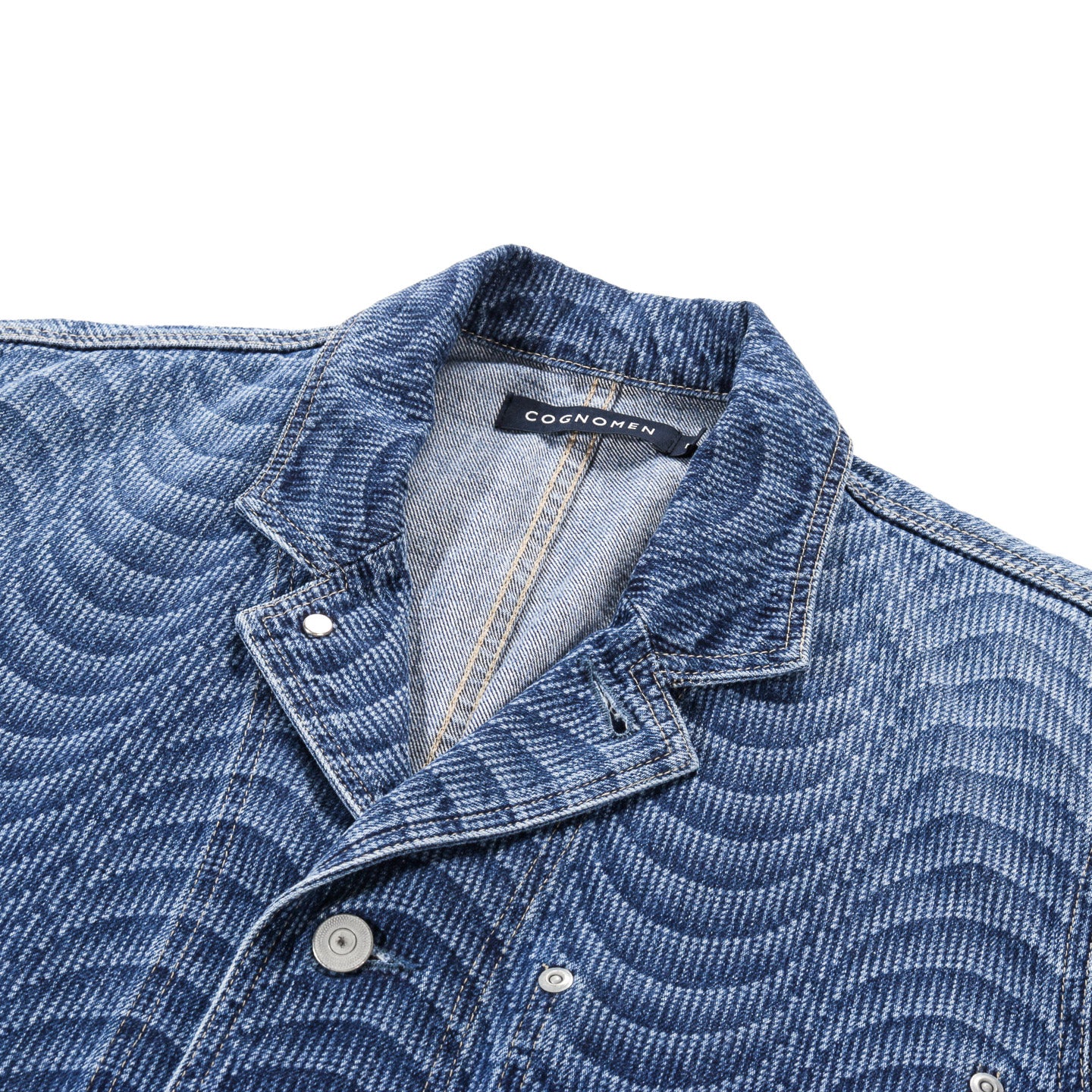 COGNOMEN UNITY PSYCHEDELIC DENIM JACKET INDIGO