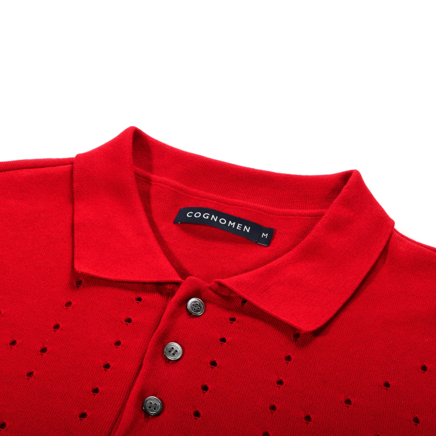 COGNOMEN UK KNIT POLO RED