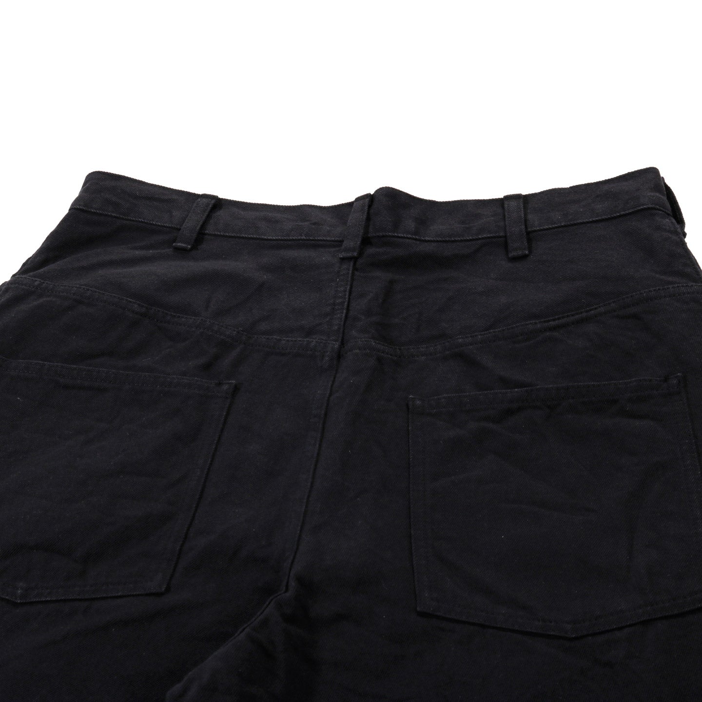 COMME DES GARCONS HOMME P015 WIDE DENIM PANTS BLACK