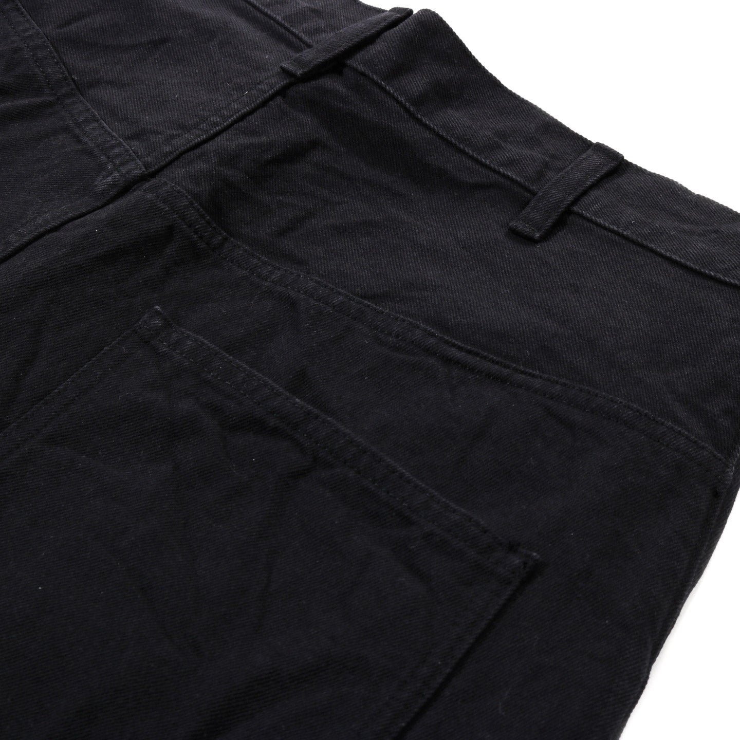 COMME DES GARCONS HOMME P015 WIDE DENIM PANTS BLACK