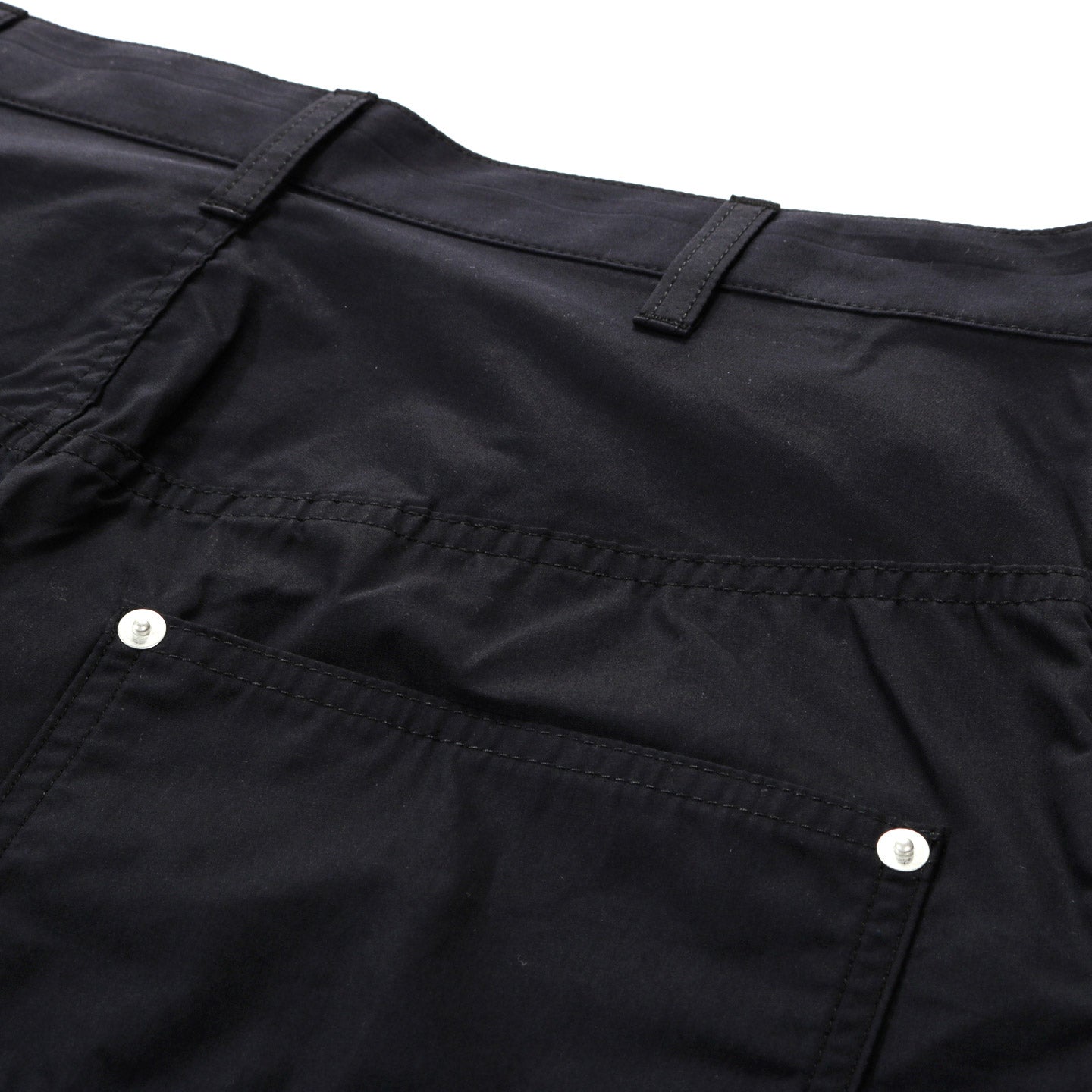 COMME DES GARCONS HOMME P026 WIDE COTTON POPLIN PANTS BLACK