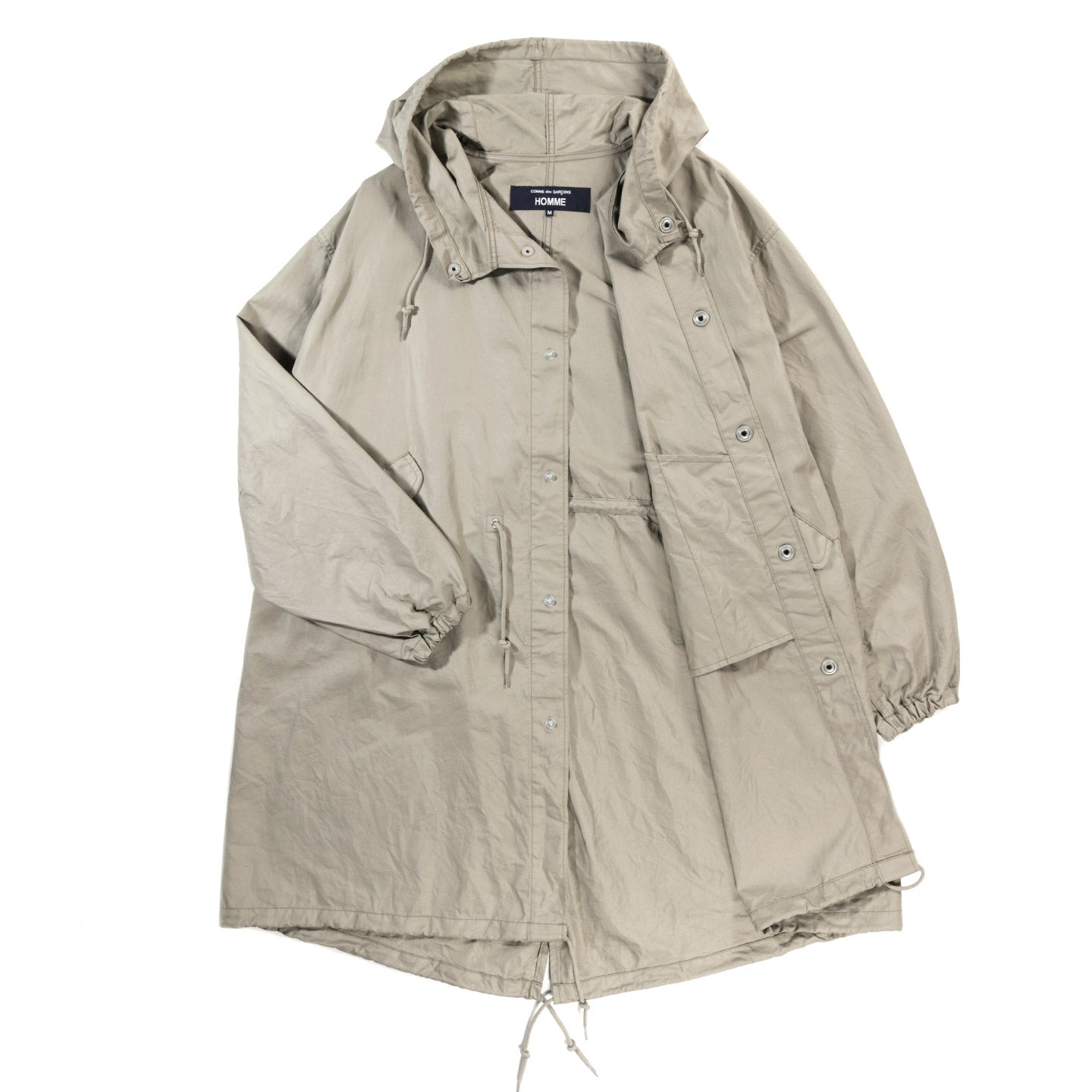 COMME DES GARCONS HOMME C002 LIGHT PARKA GREY BEIGE