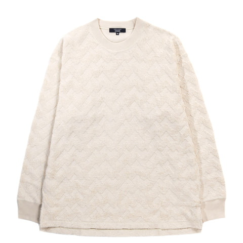 COMME DES GARCONS HOMME T013 LONGSLEEVE CREW NECK ECRU
