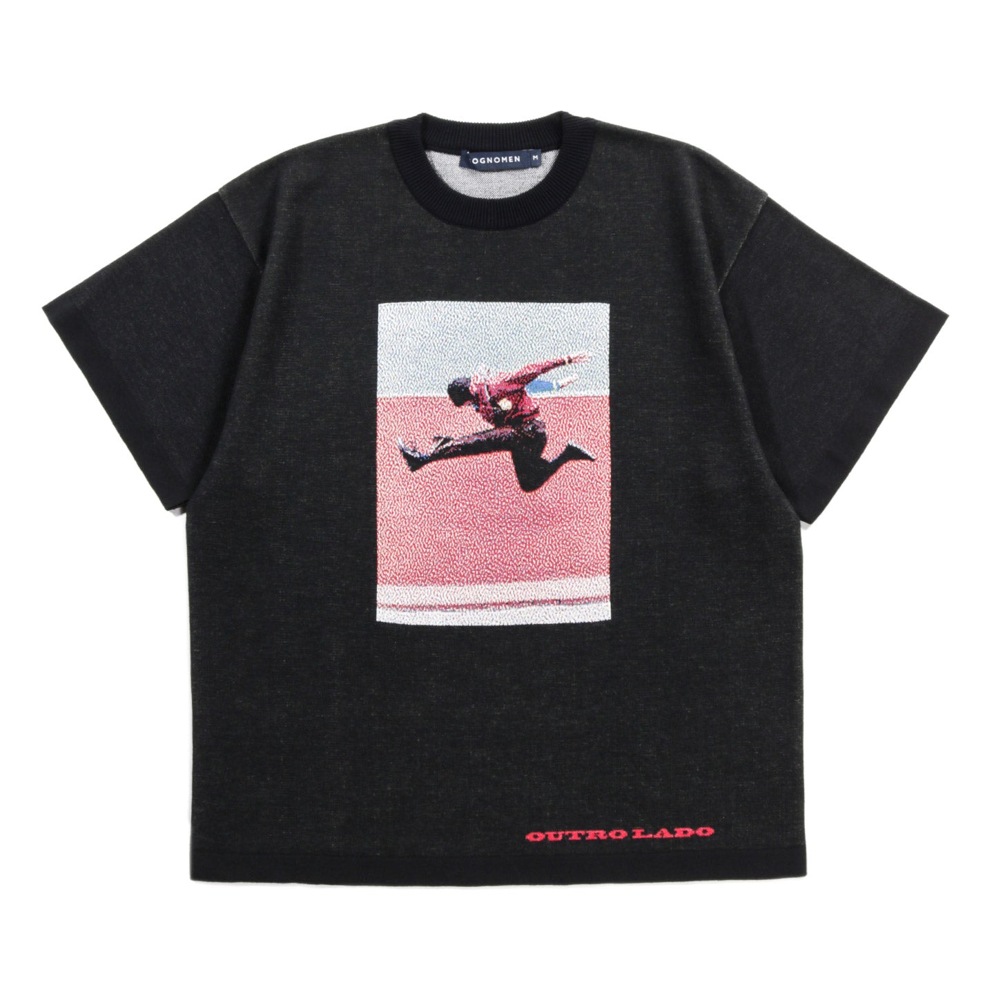 COGNOMEN 'OUTRO LADO' PHOTO KNIT TEE BLACK