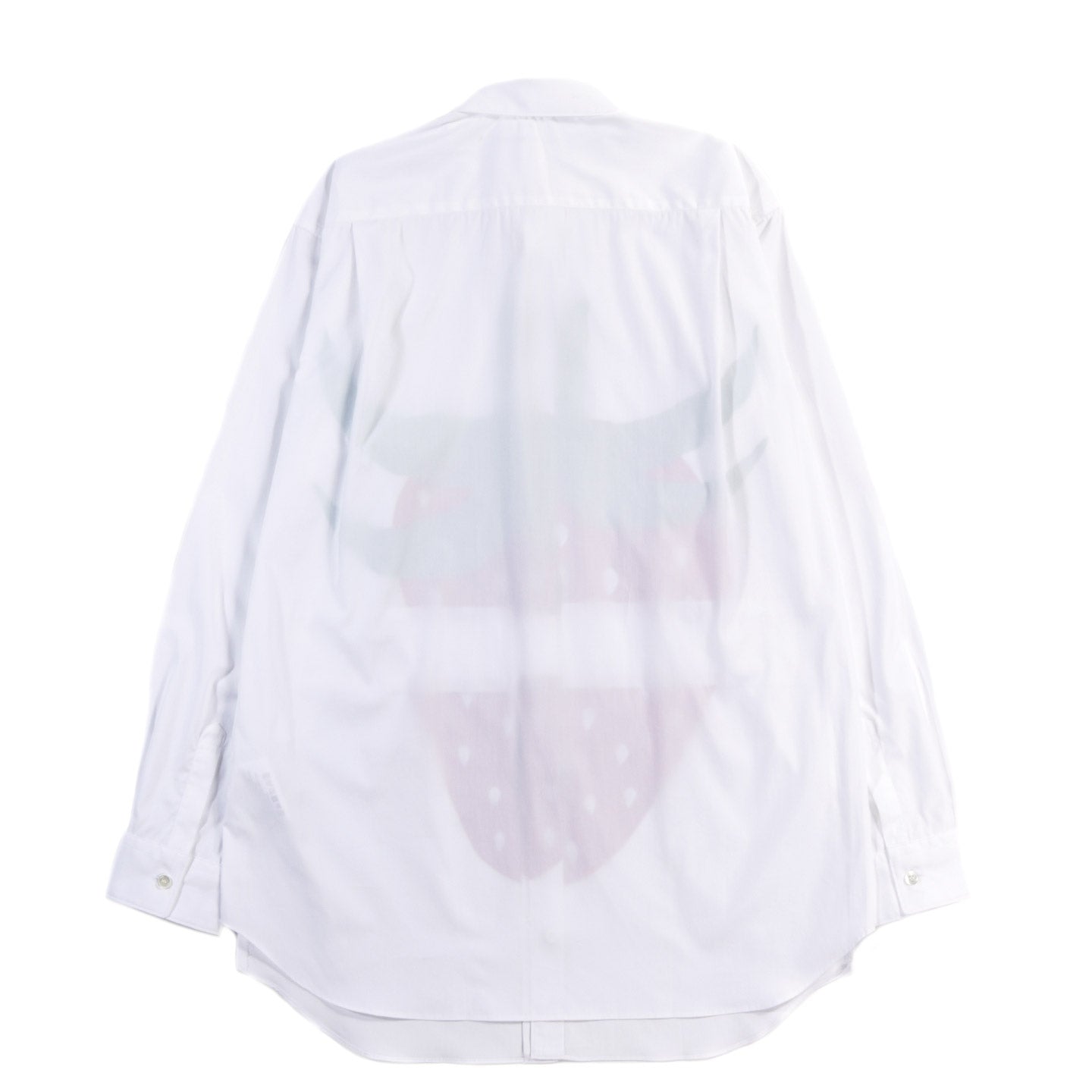 COMME DES GARCONS SHIRT B011 BRETT WESTFALL STRAWBERRY SHIRT WHITE