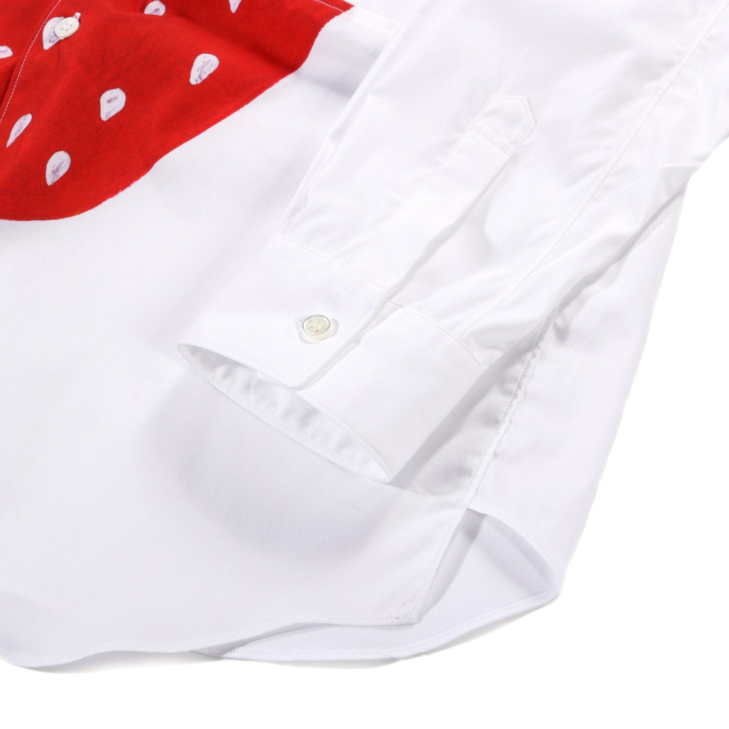 COMME DES GARCONS SHIRT B011 BRETT WESTFALL STRAWBERRY SHIRT WHITE