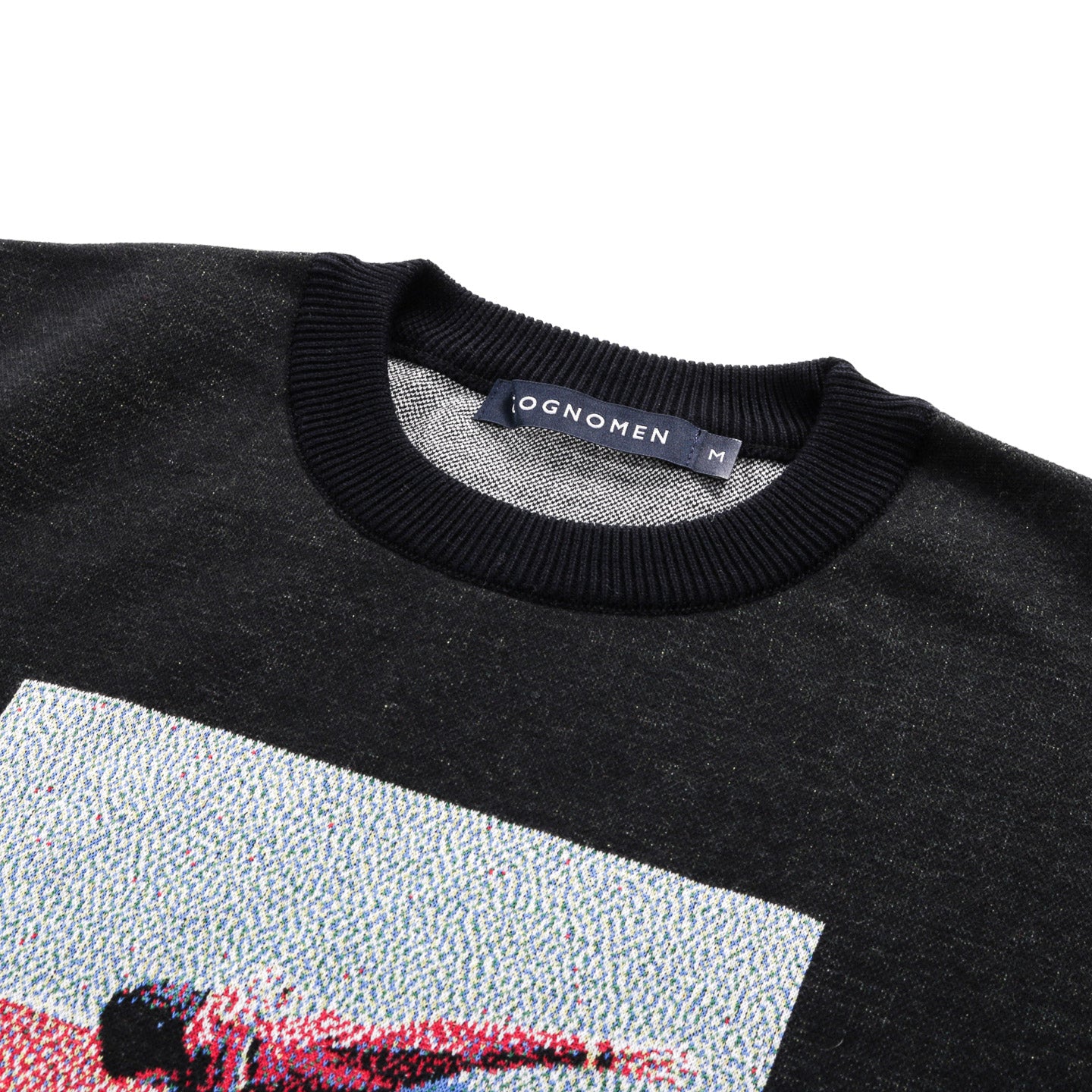 COGNOMEN 'OUTRO LADO' PHOTO KNIT TEE BLACK