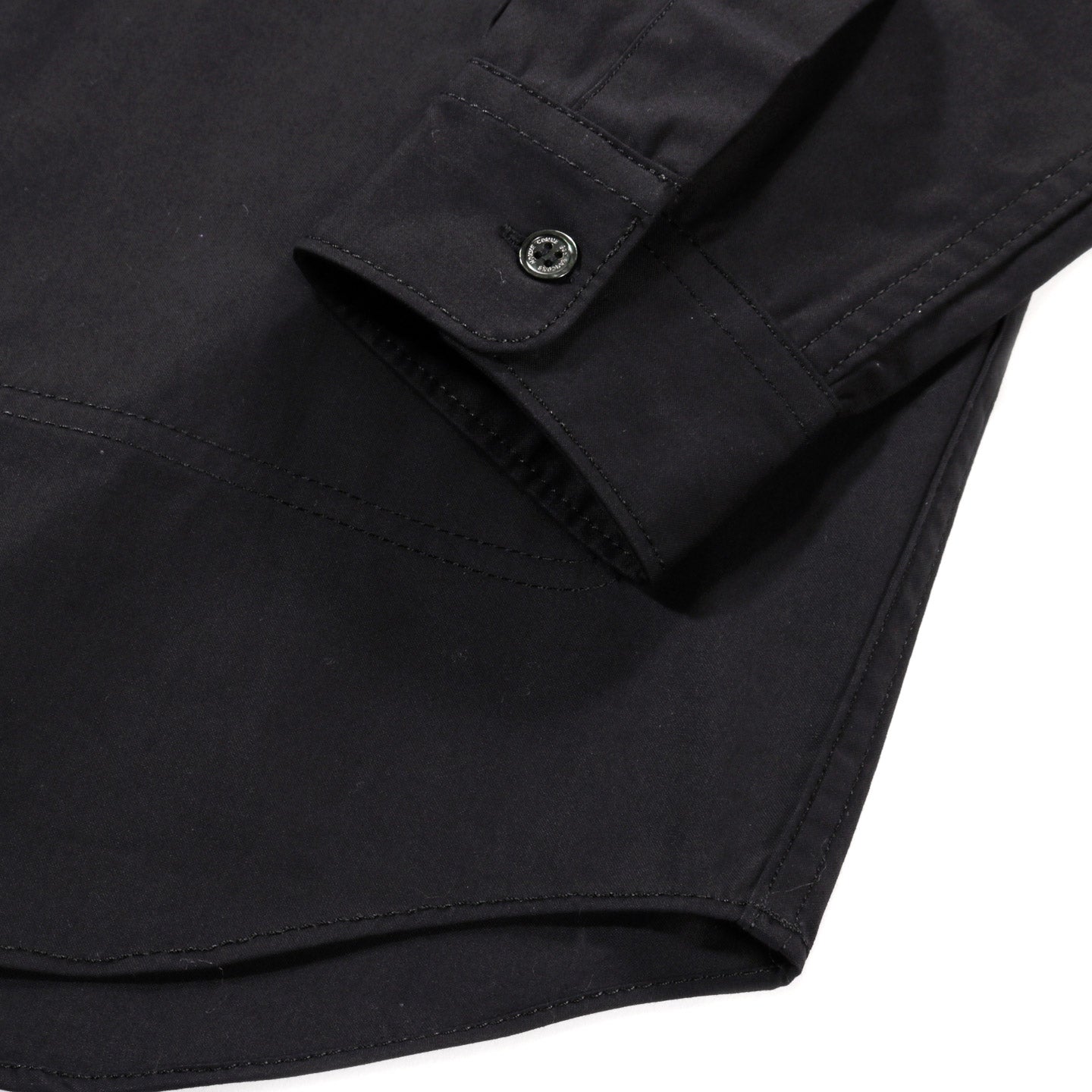 COMME DES GARCONS HOMME B008 ZIP SHIRT BLACK