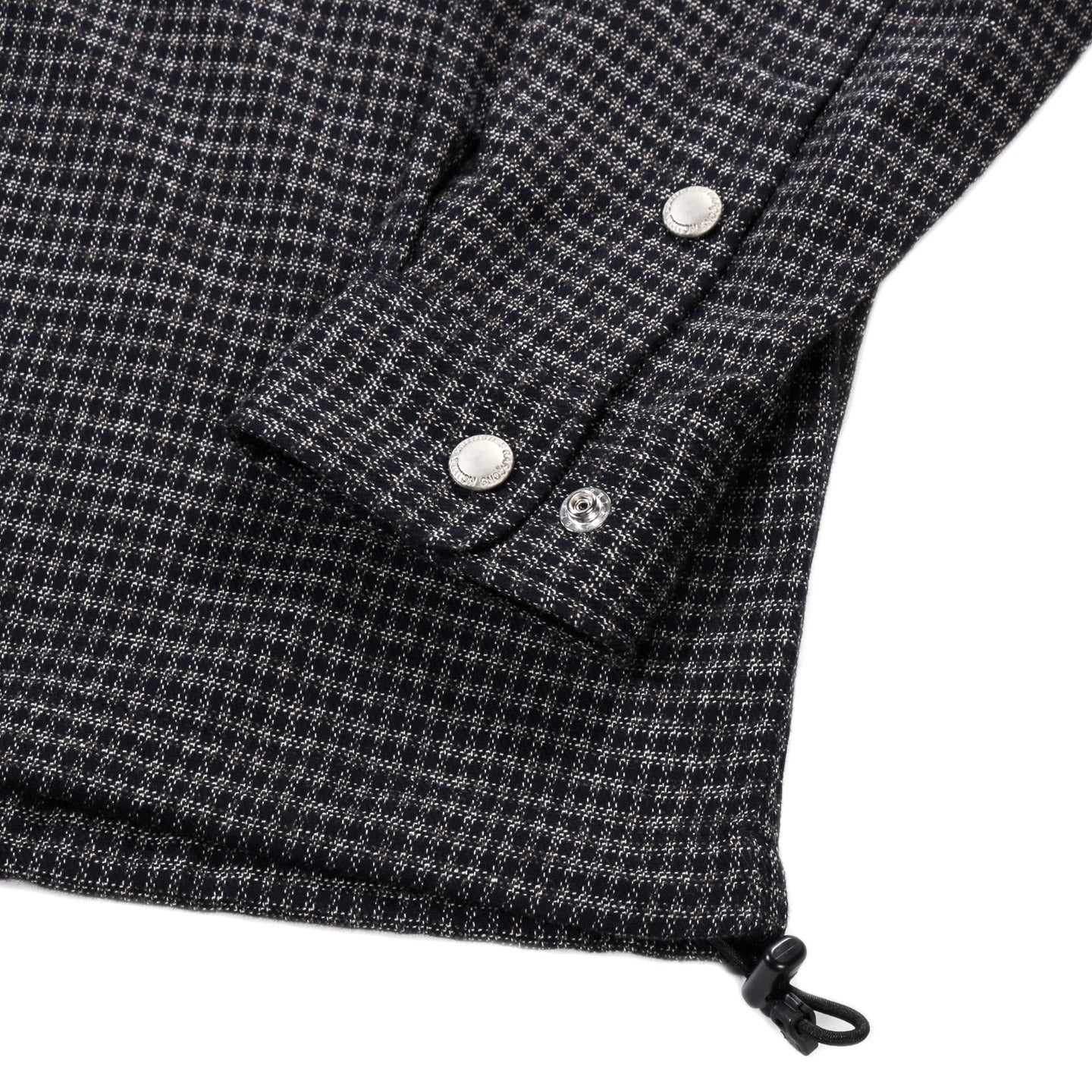 COMME DES GARCONS HOMME B024 BRUSHED COTTON HALF-ZIP SHIRT NAVY