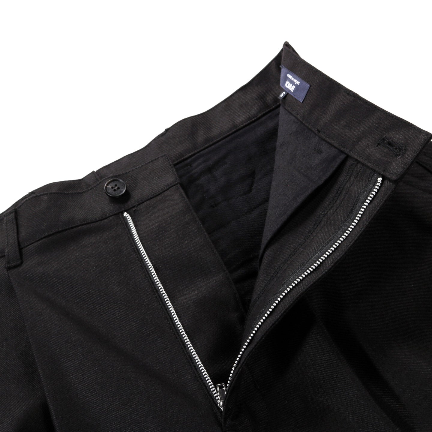 COMME DES GARCONS HOMME P034 WIDE PLEATED PANT HEAVY TWILL BLACK