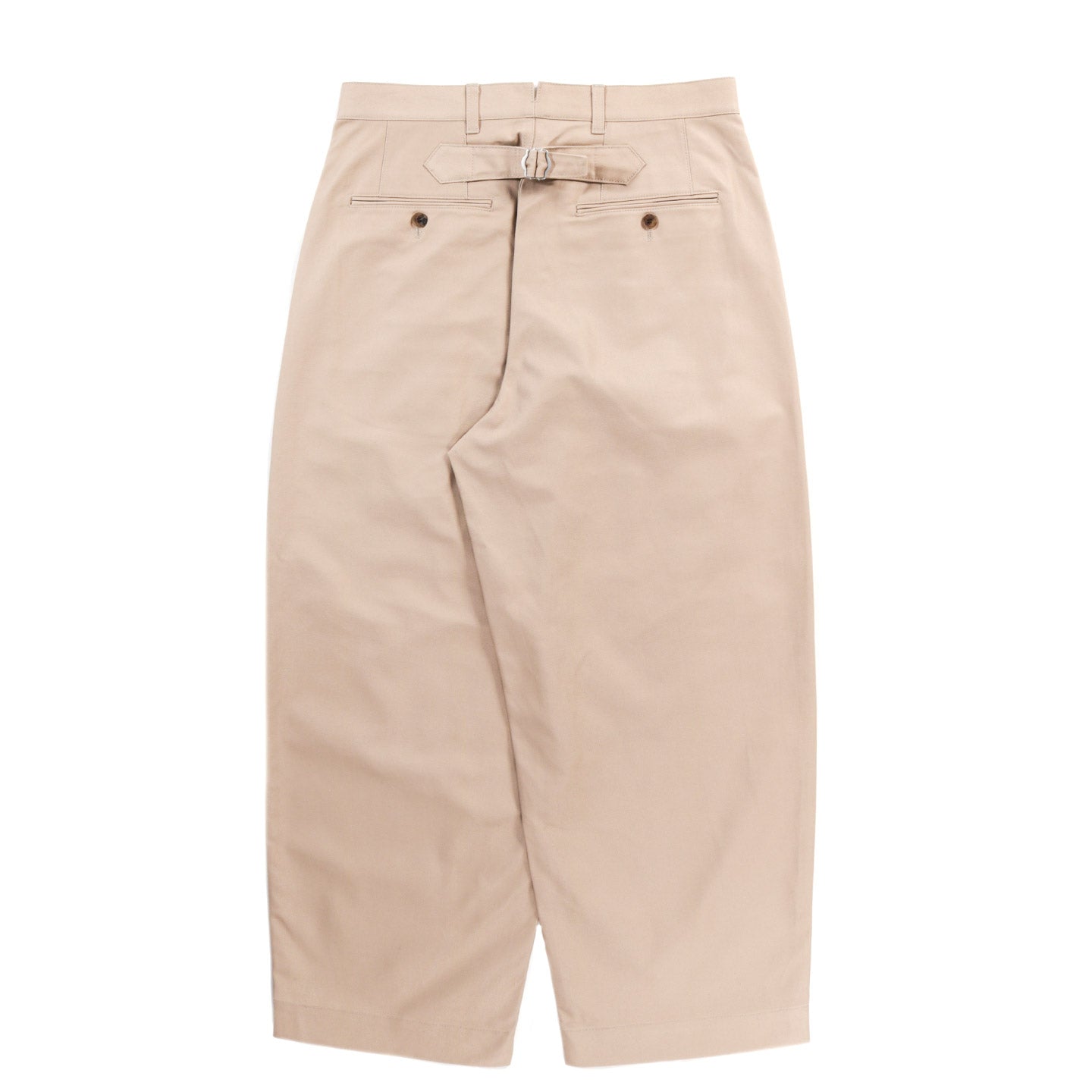 COMME DES GARCONS HOMME P034 WIDE PLEATED PANT HEAVY TWILL BEIGE