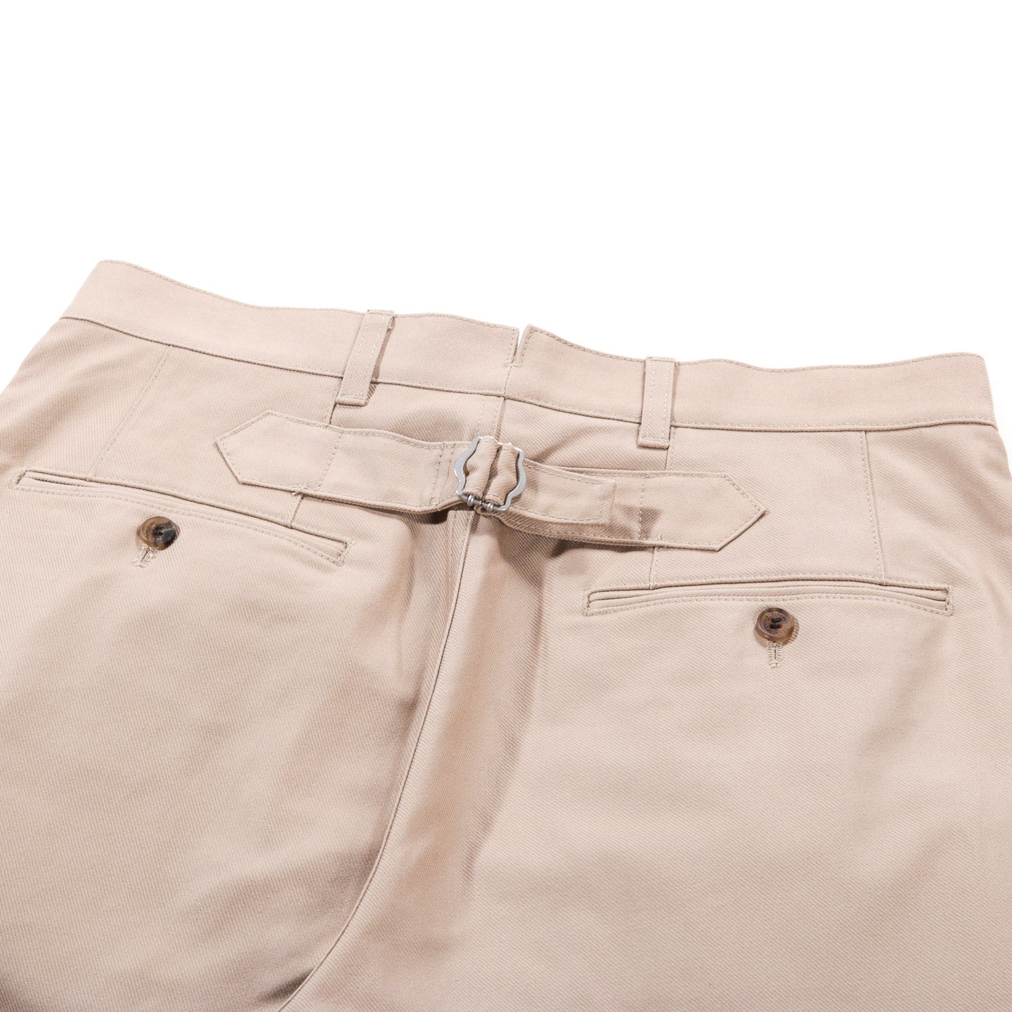 COMME DES GARCONS HOMME P034 WIDE PLEATED PANT HEAVY TWILL BEIGE