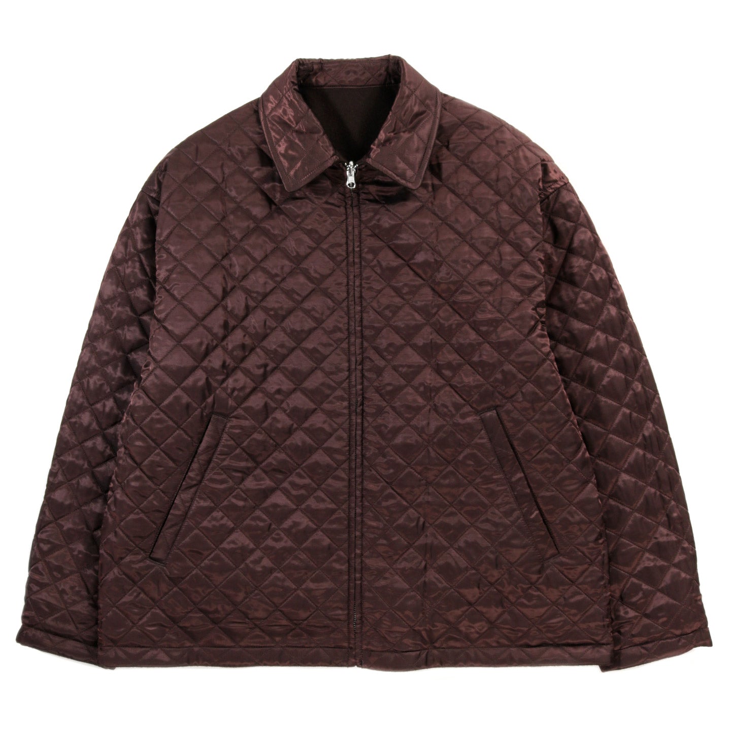 COMME DES GARCONS HOMME J024 REVERSIBLE QUILTED WOOL JACKET BROWN
