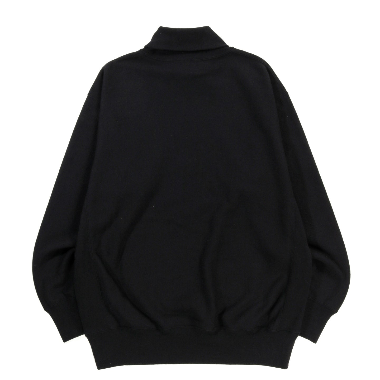COMME DES GARCONS HOMME T017 OVERSIZED TURTLENECK SWEATSHIRT BLACK