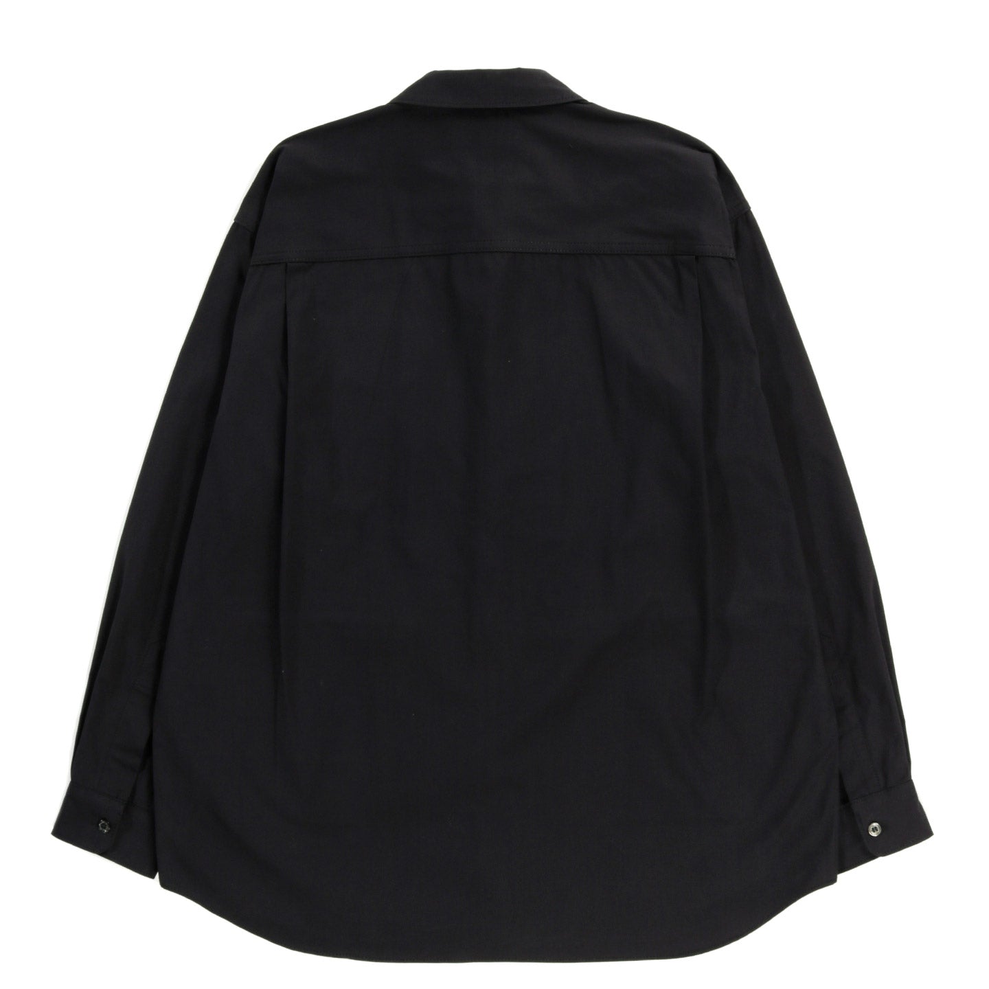 COMME DES GARCONS HOMME B008 ZIP SHIRT BLACK