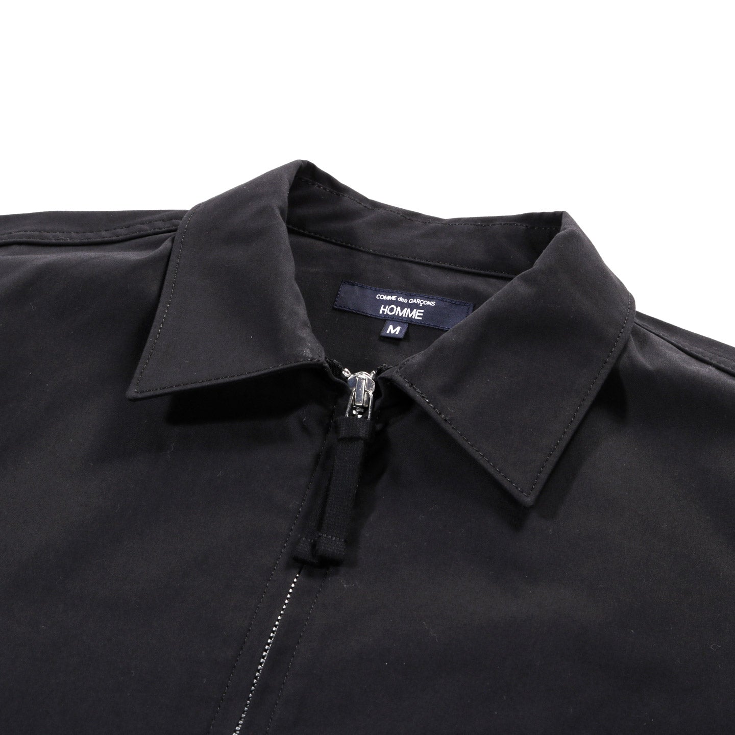 COMME DES GARCONS HOMME B008 ZIP SHIRT BLACK