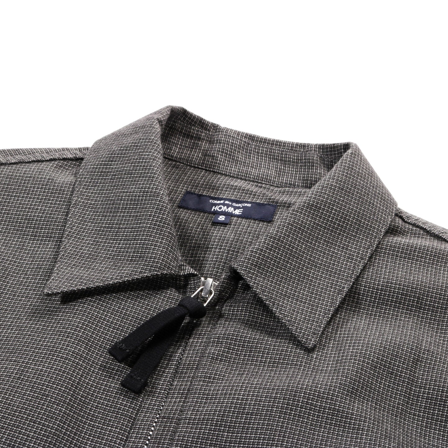 COMME DES GARCONS HOMME B023 ZIP SHIRT GREY
