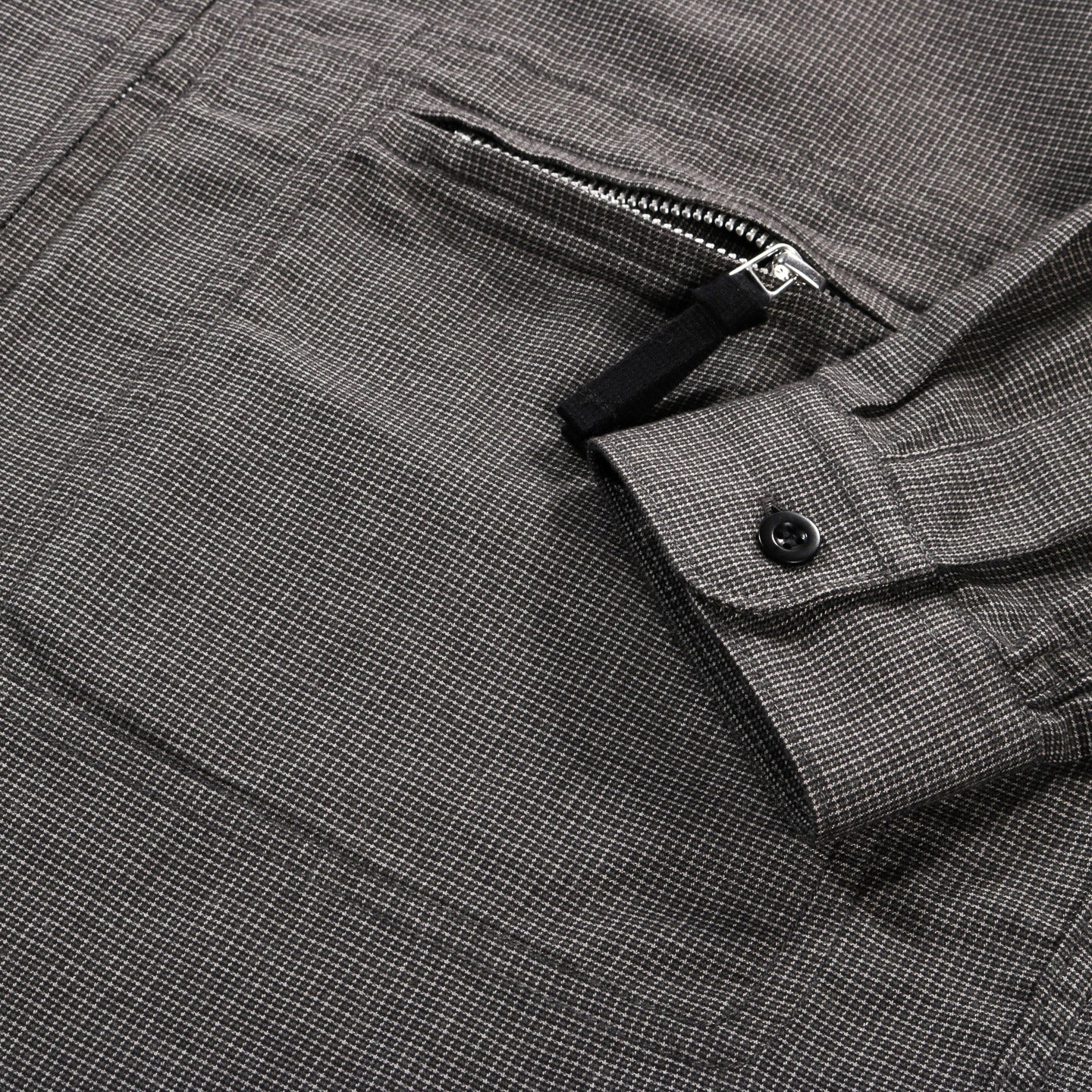 COMME DES GARCONS HOMME B023 ZIP SHIRT GREY