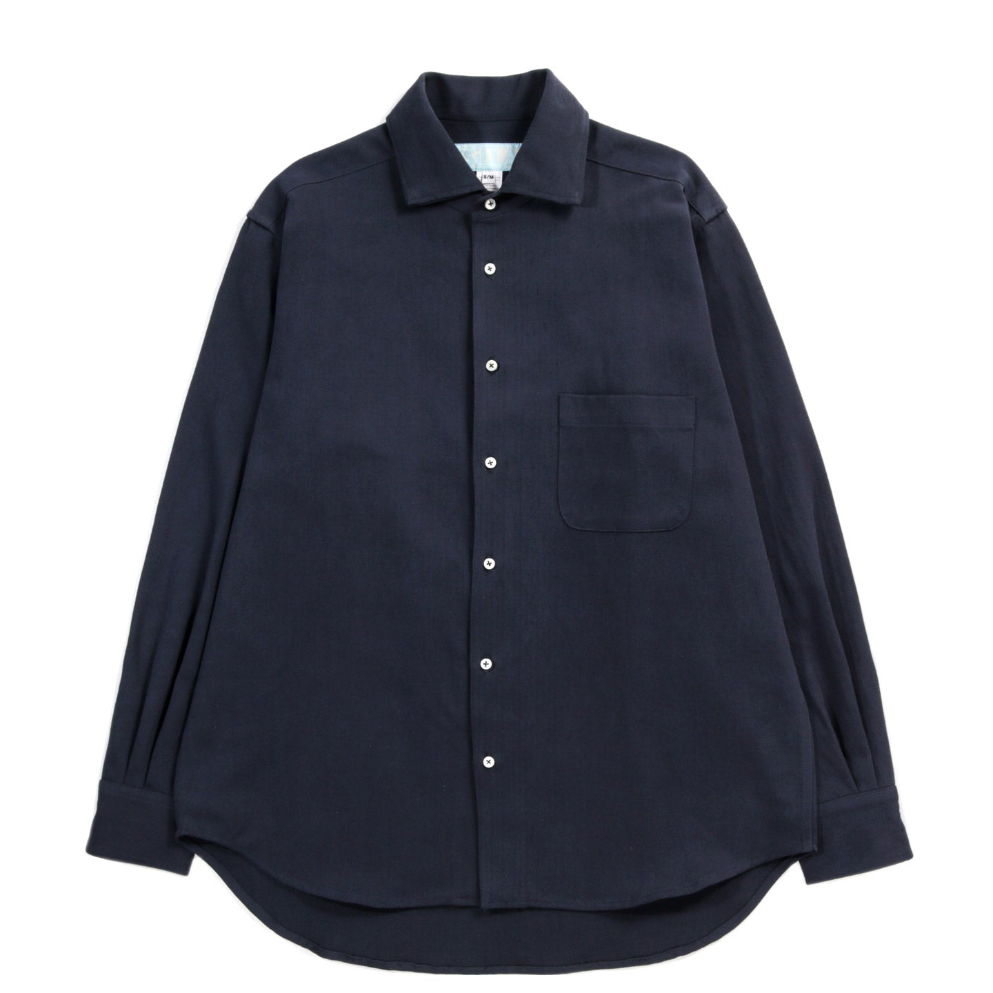 CSILLAG HEAVY COTTON / LINEN OVER-SHIRT NAVY
