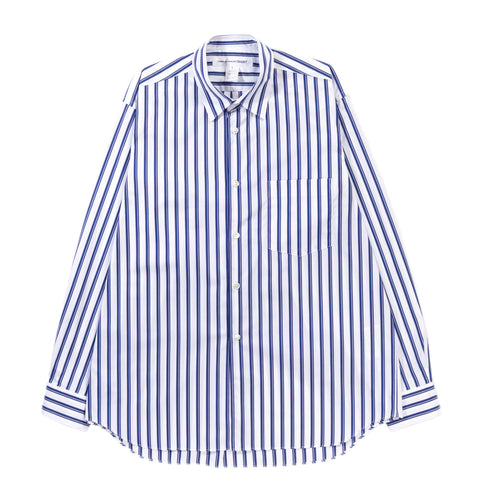 COMME DES GARCONS SHIRT FOREVER B115 WIDE CLASSIC WHITE / BLUE STRIPE