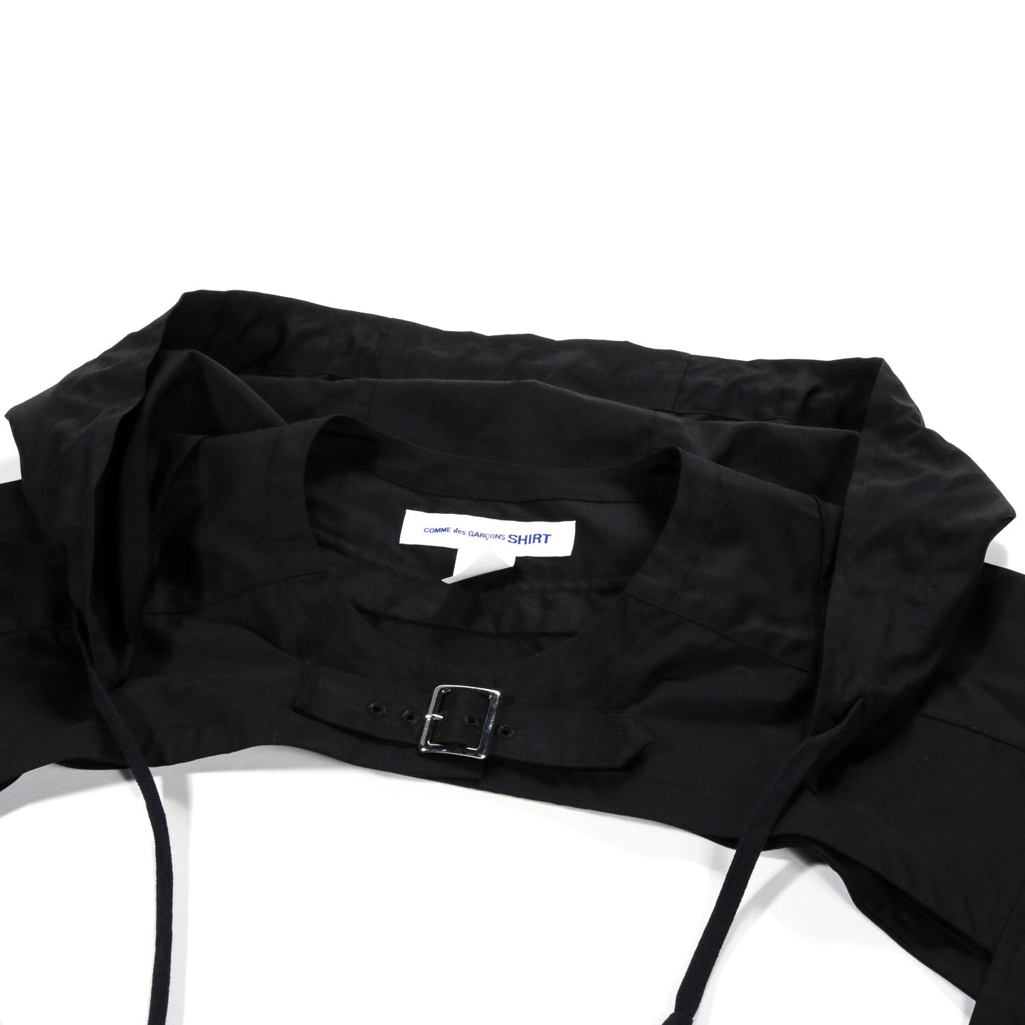 COMME DES GARCONS SHIRT V001 HOODED BOLERO BLACK