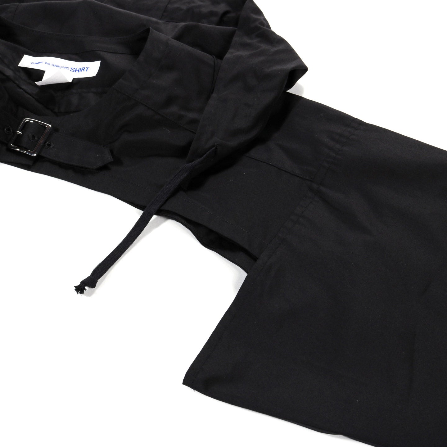 COMME DES GARCONS SHIRT V001 HOODED BOLERO BLACK