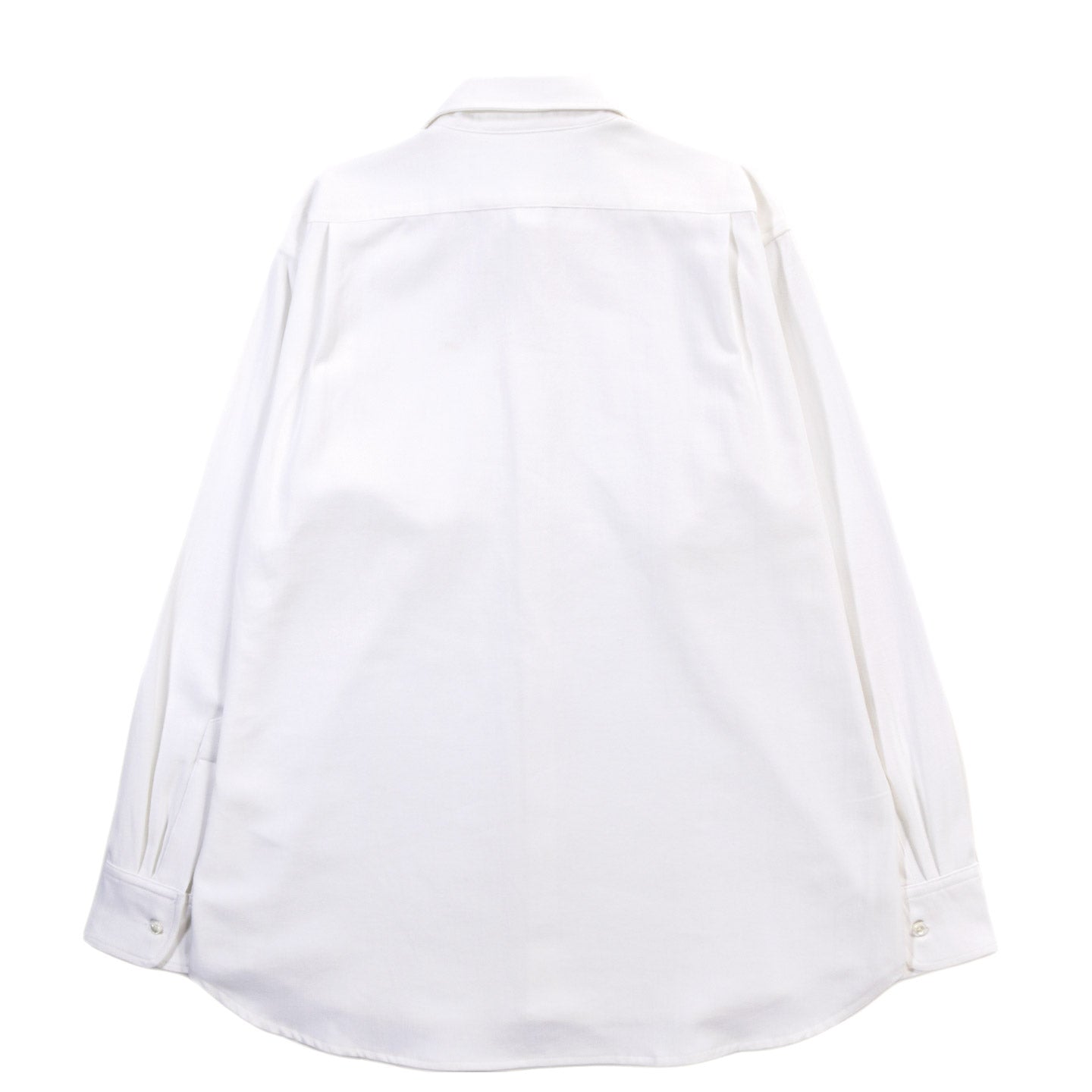 CSILLAG SLIGHT BRUSH COTTON TWILL SHIRT WHITE