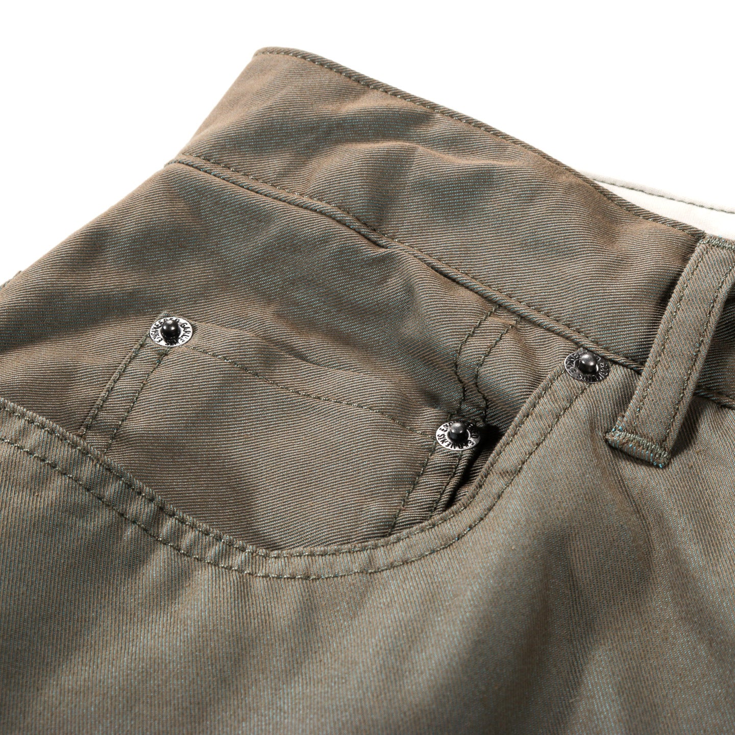 ENGINEERED GARMENTS RF JEANS OLIVE PC IRIDESCENT TWILL