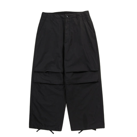 ENGINEERED GARMENTS OVER PANT BLACK LT. WEIGHT NYCO POPLIN