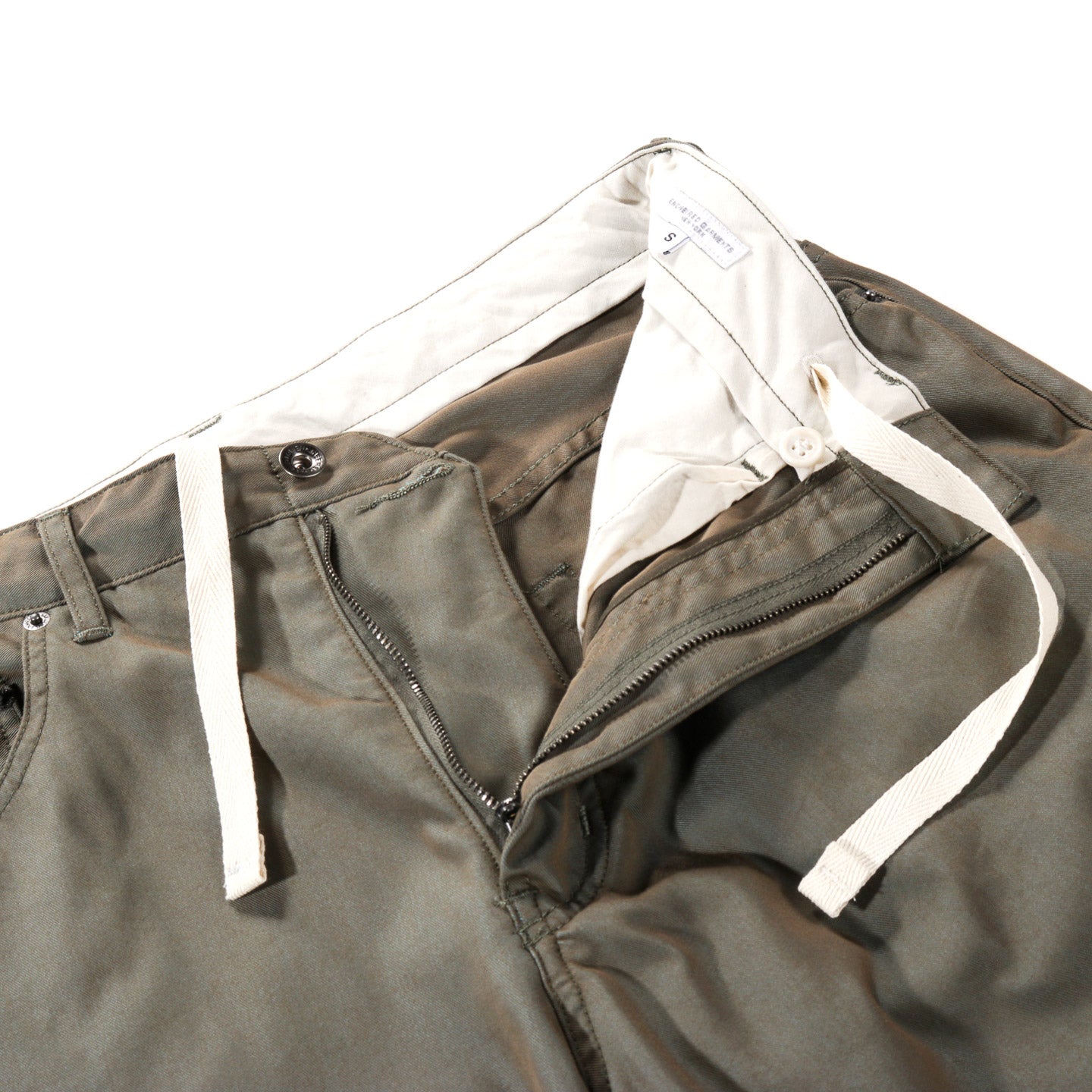ENGINEERED GARMENTS RF JEANS OLIVE PC IRIDESCENT TWILL