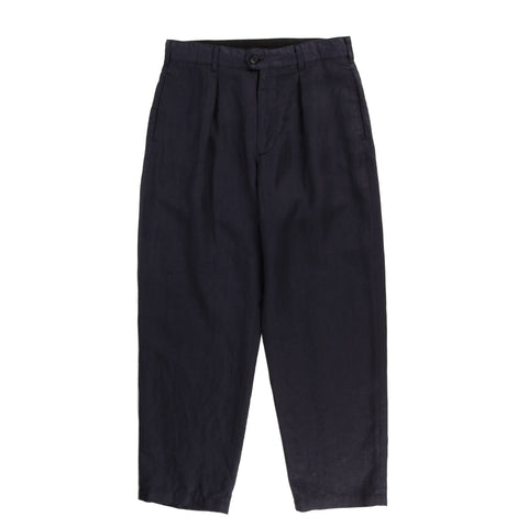 ENGINEERED GARMENTS CARLYLE PANT NAVY LINEN TWILL