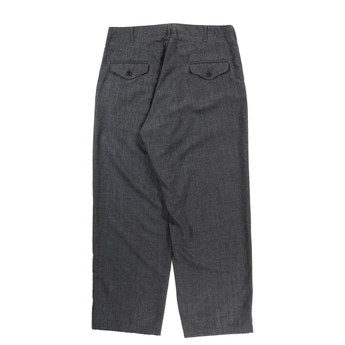 ENGINEERED GARMENTS GURKHA PANT CHARCOAL TROPICAL WOOL