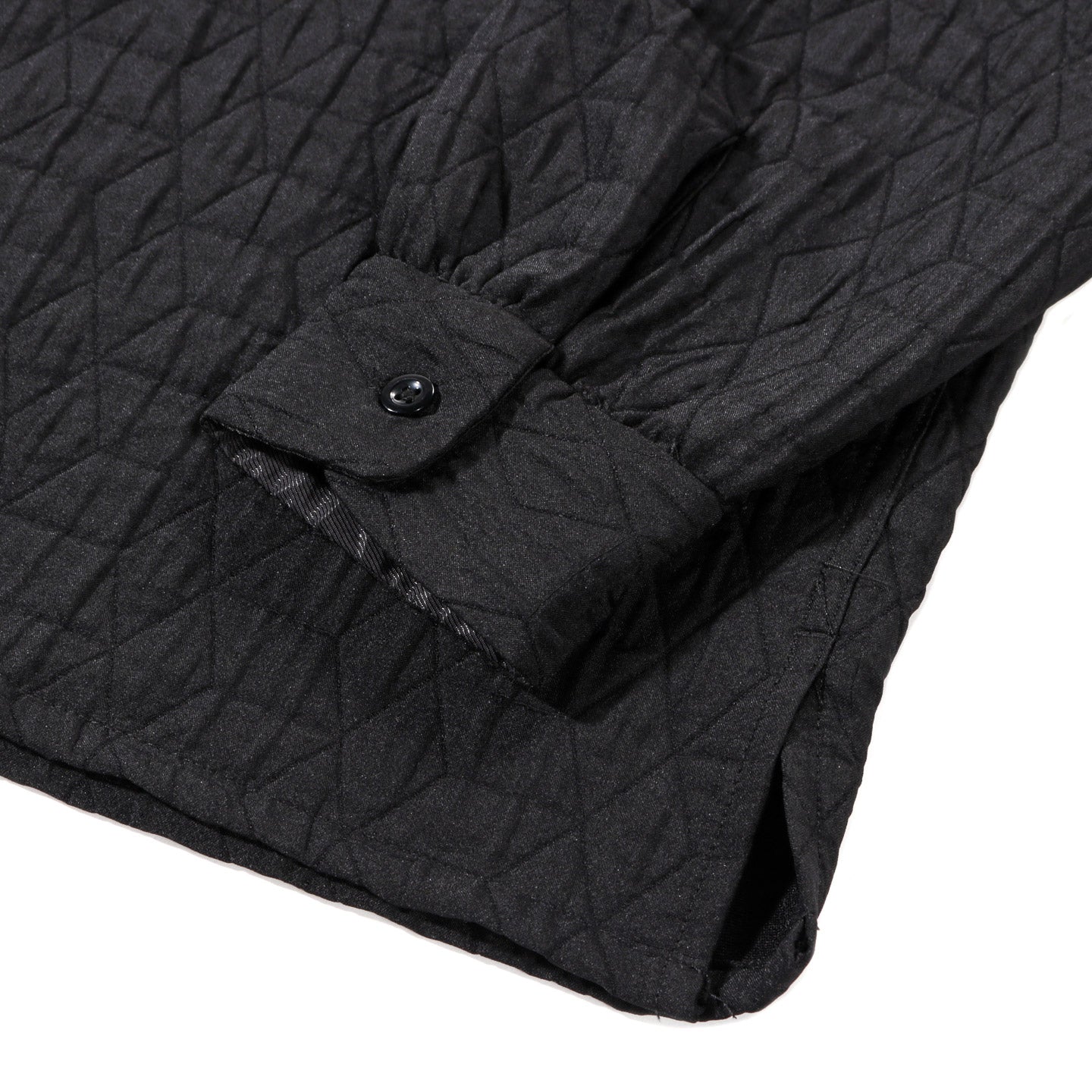 ENGINEERED GARMENTS CLASSIC SHIRT BLACK POLY GEO QUILT