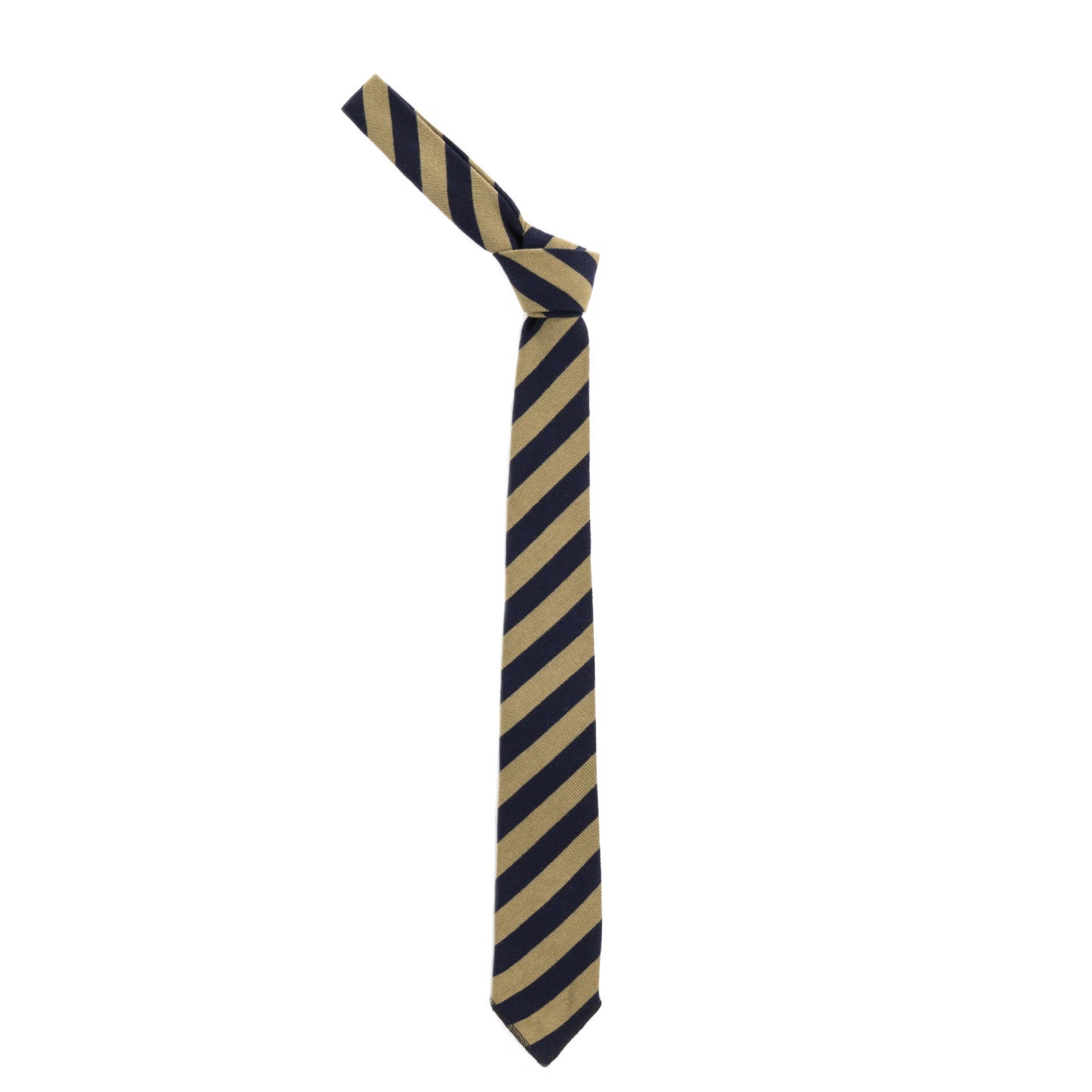 ENGINEERED GARMENTS KNIT TIE OLIVE STRIPE