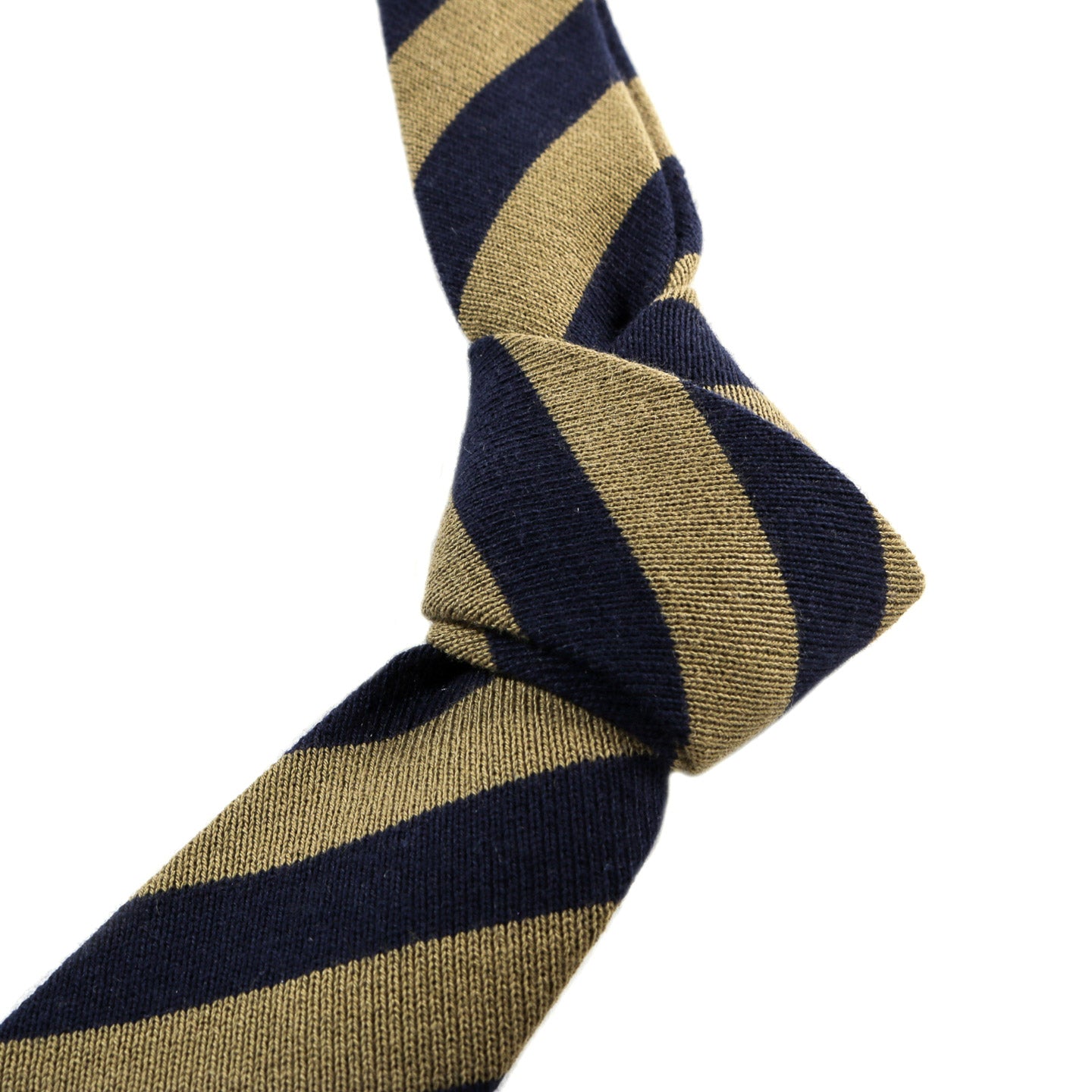 ENGINEERED GARMENTS KNIT TIE OLIVE STRIPE